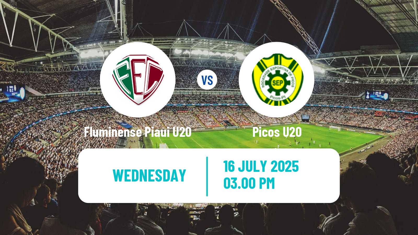 Soccer Brazilian Piauiense U20 Fluminense Piaui U20 - Picos U20
