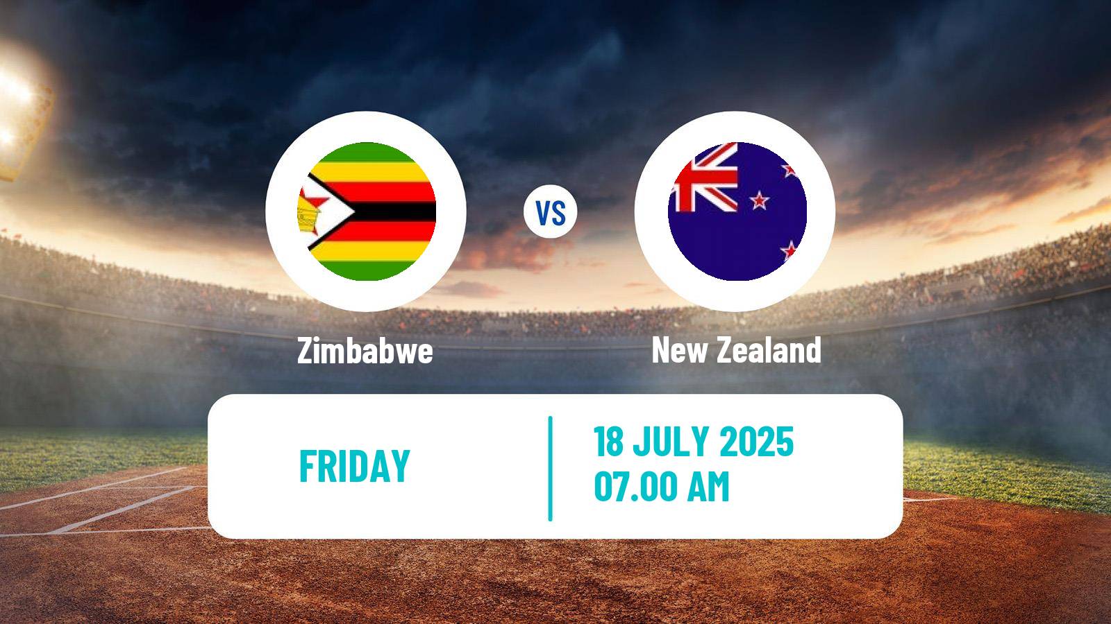 Cricket T20 Tri Series Zimbabwe Zimbabwe - New Zealand