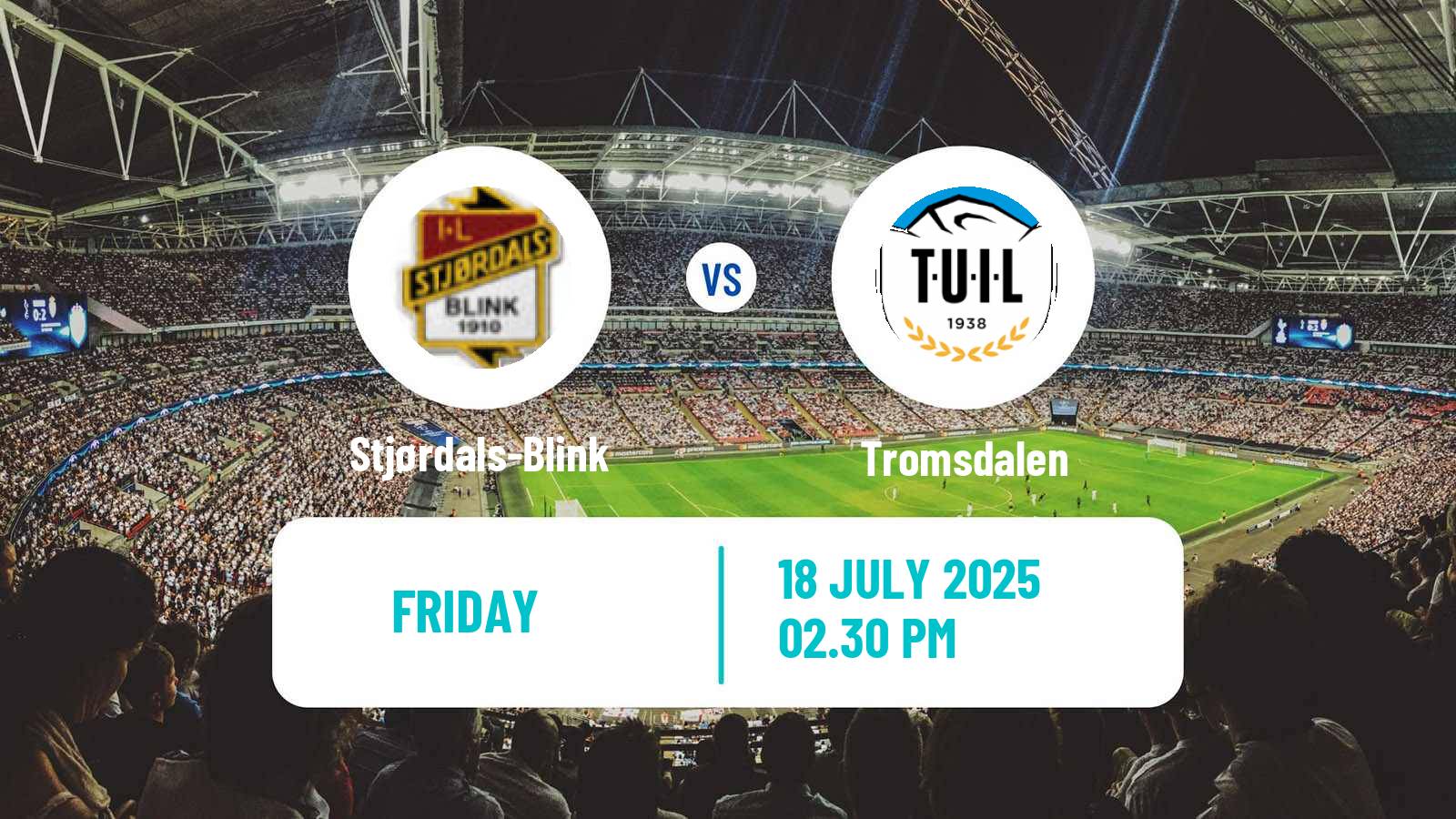 Soccer Norwegian Division 2 - Group 2 Stjørdals-Blink - Tromsdalen