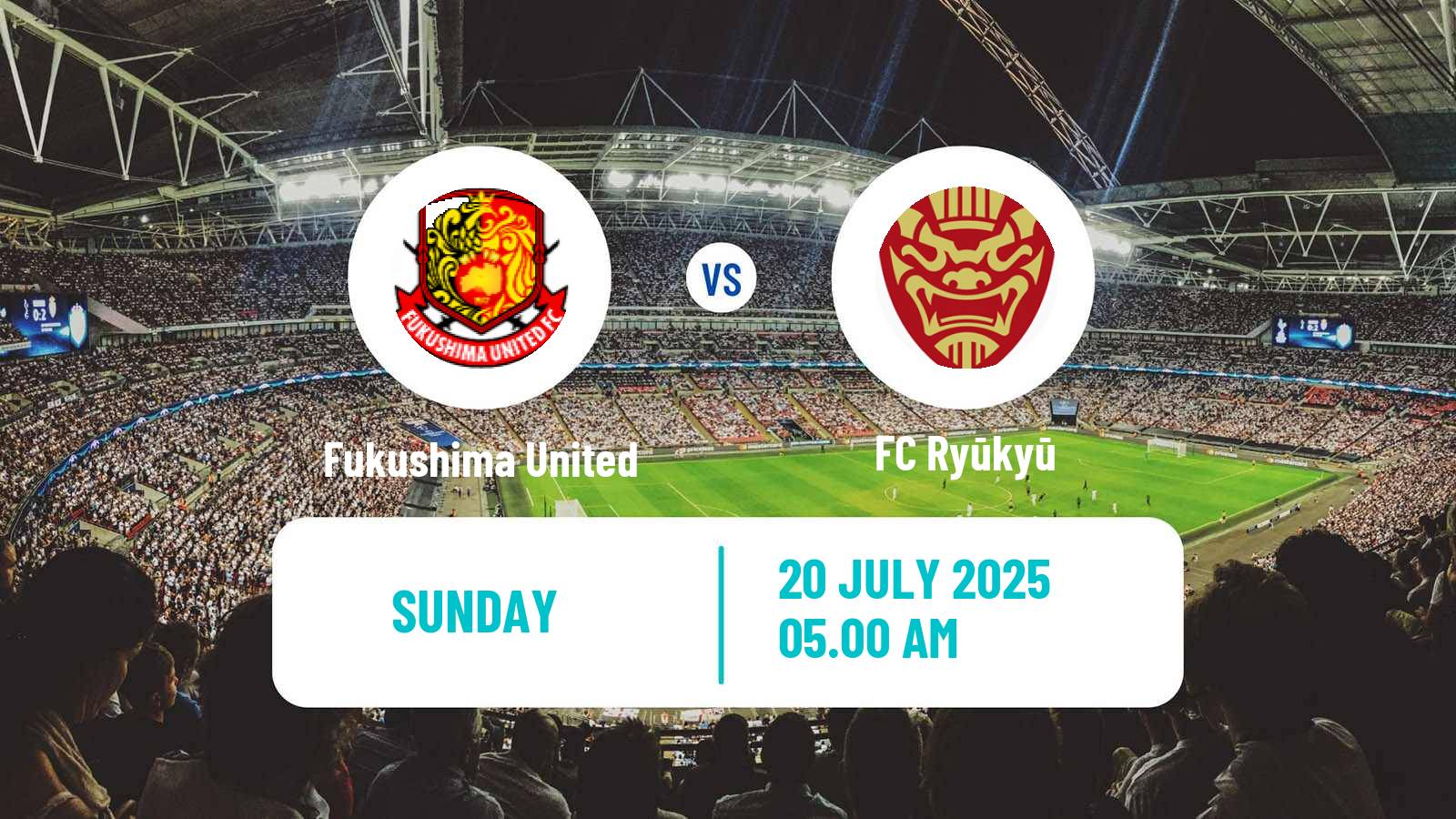 Soccer Japan J3 League Fukushima United - Ryūkyū