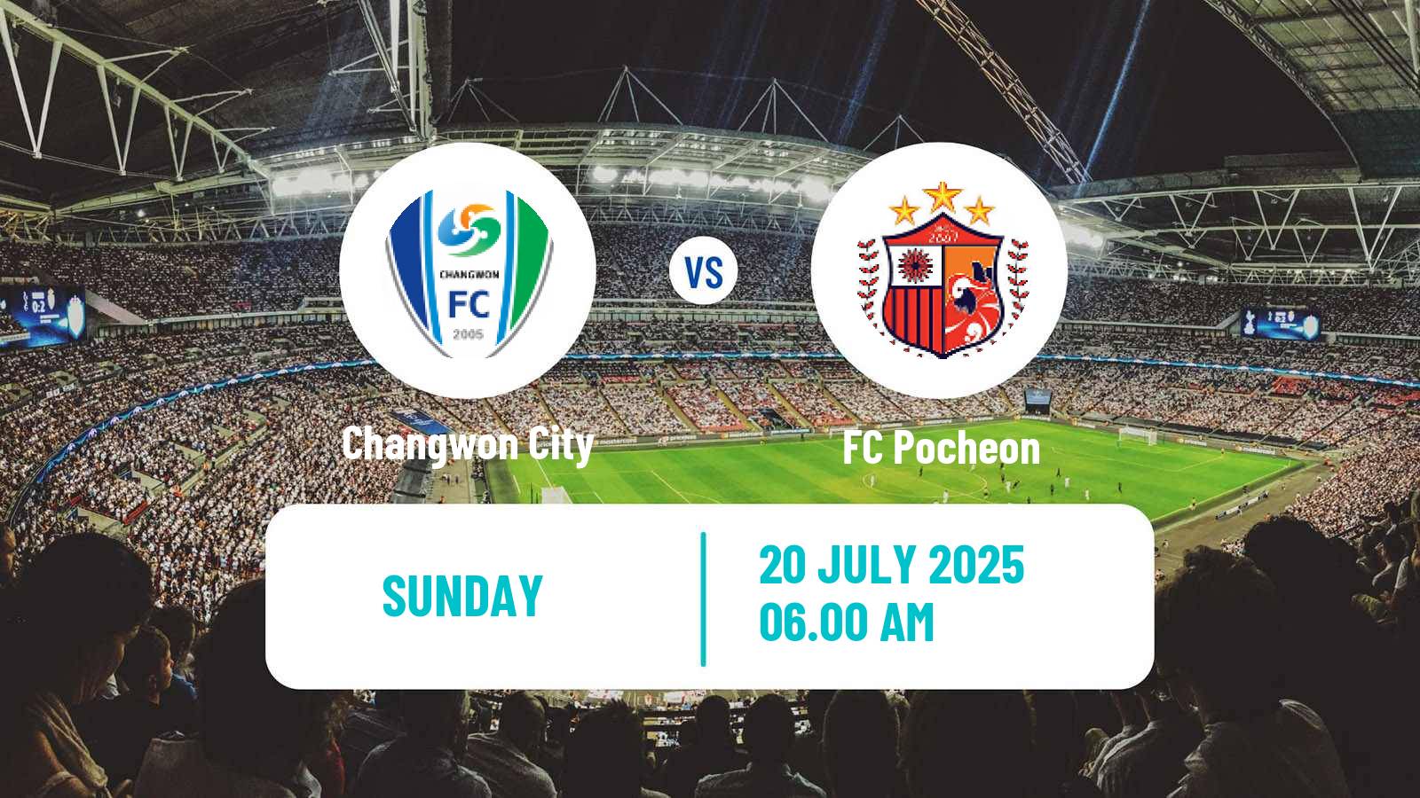 Soccer South Korean K3 League Changwon City - Pocheon