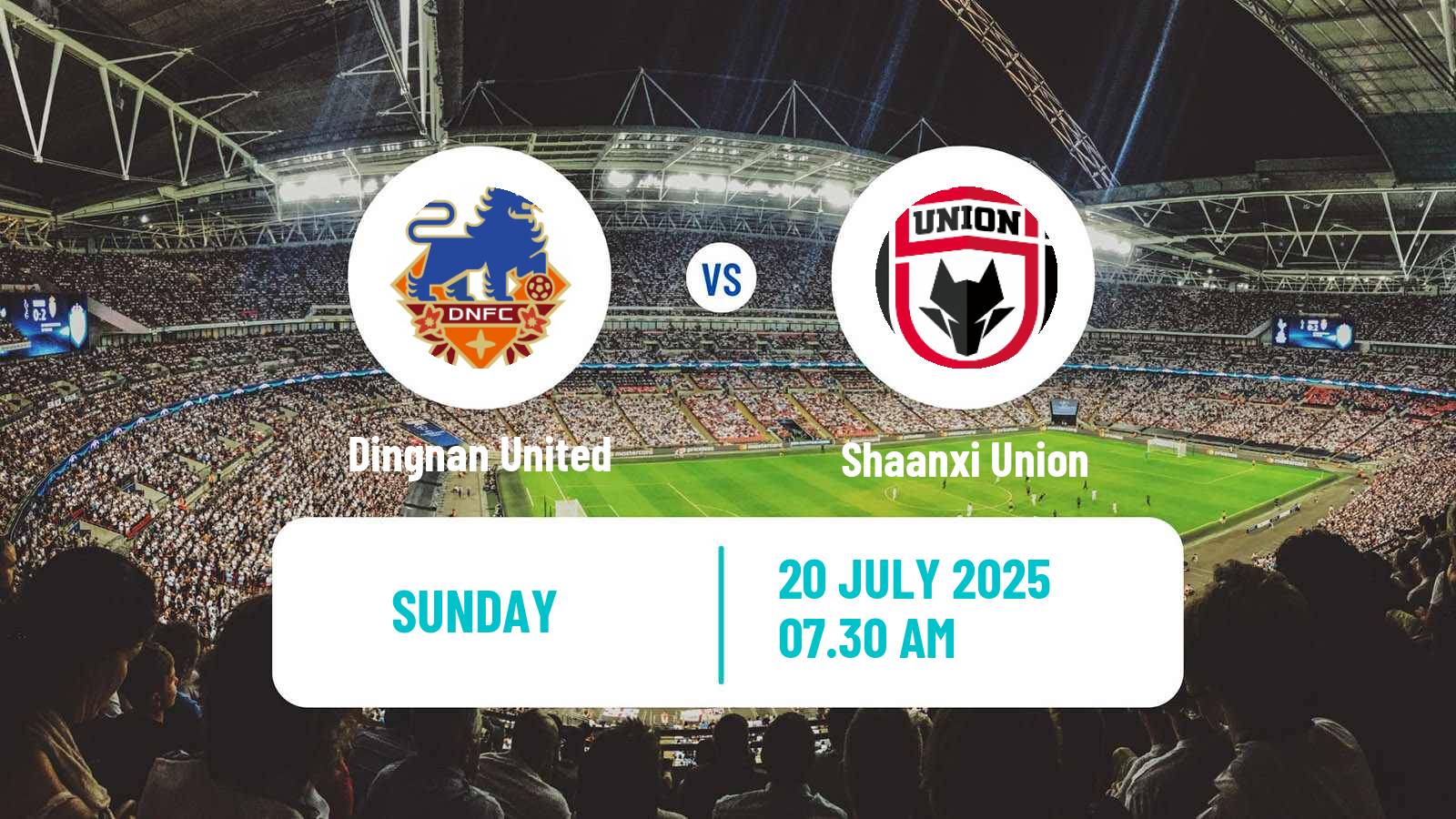 Soccer Chinese Jia League Dingnan United - Shaanxi Union