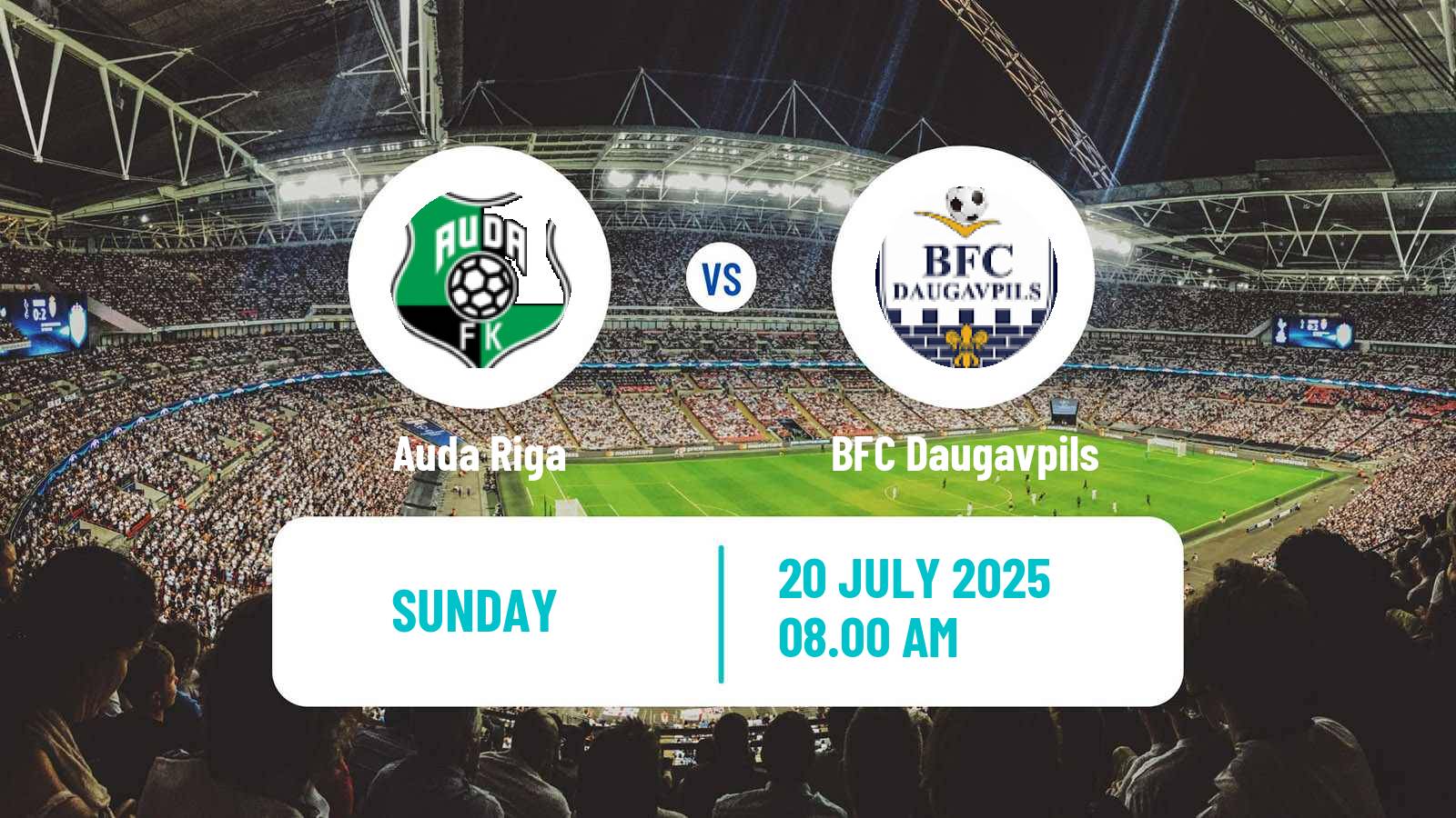 Soccer Latvian Virsliga Auda Riga - BFC Daugavpils
