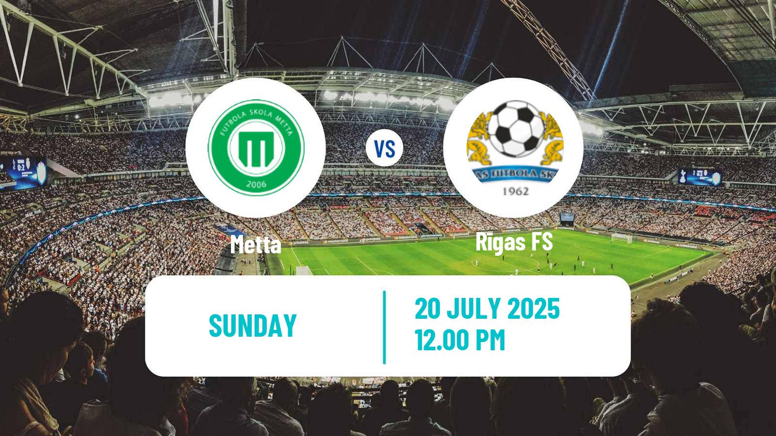 Soccer Latvian 1 Liga Women Metta - Rīgas FS