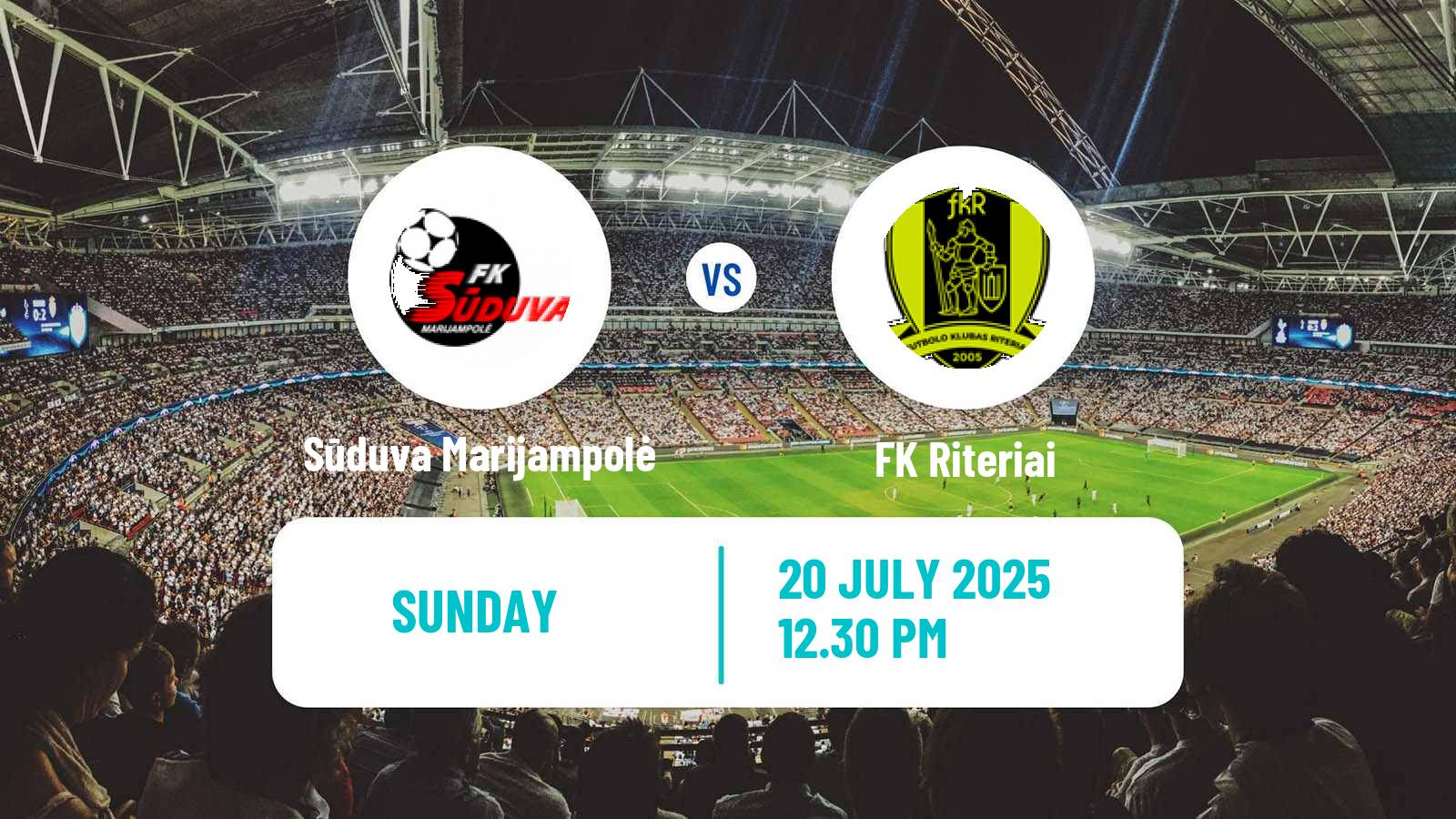 Soccer Lithuanian A Lyga Sūduva Marijampolė - Riteriai