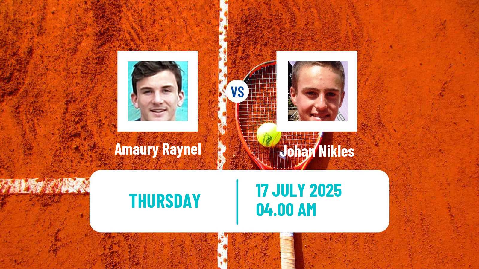 Tennis ITF M25 Uriage Men Amaury Raynel - Johan Nikles