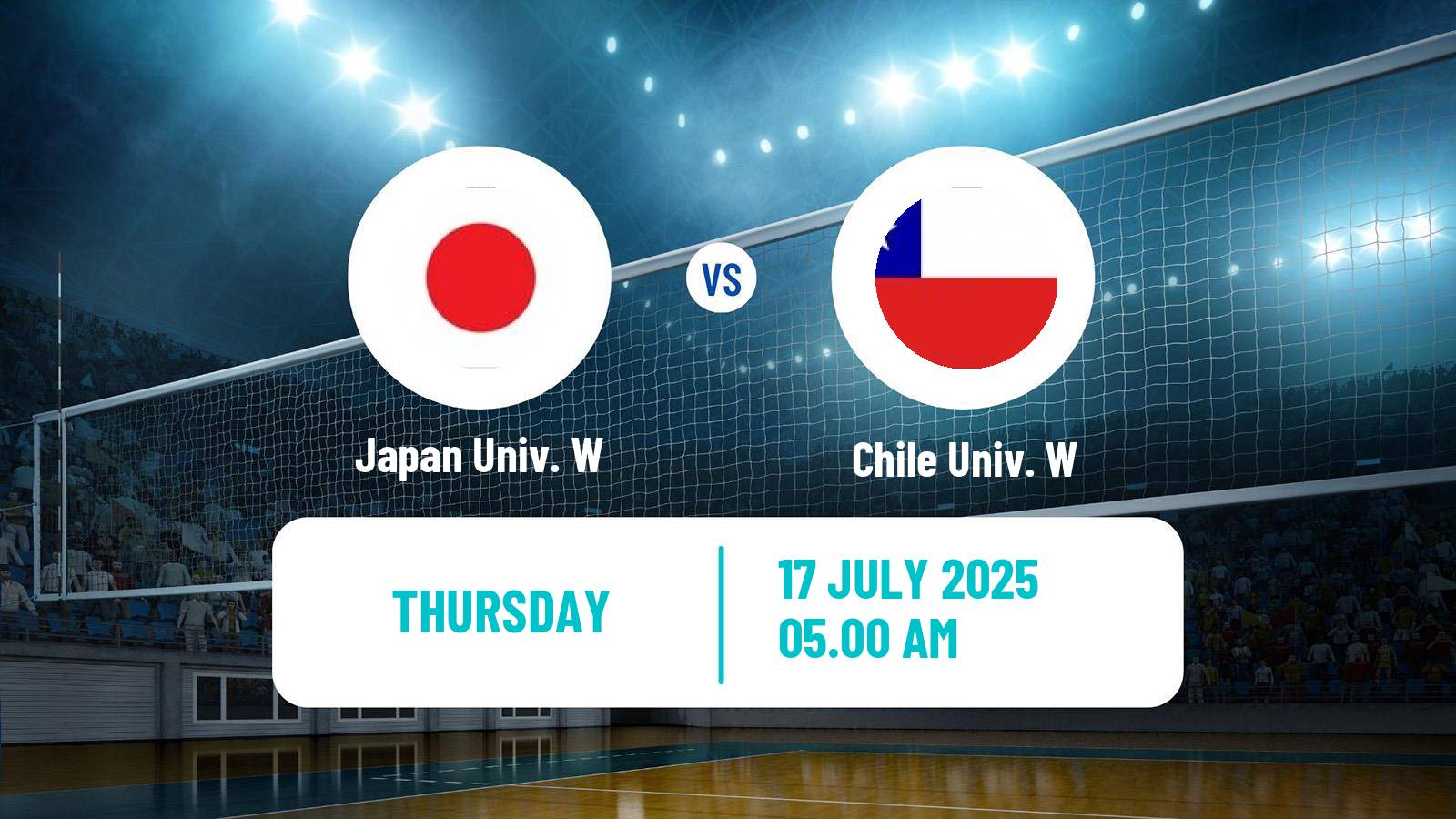 Volleyball Universiade Volleyball Women Japan Univ. W - Chile Univ. W