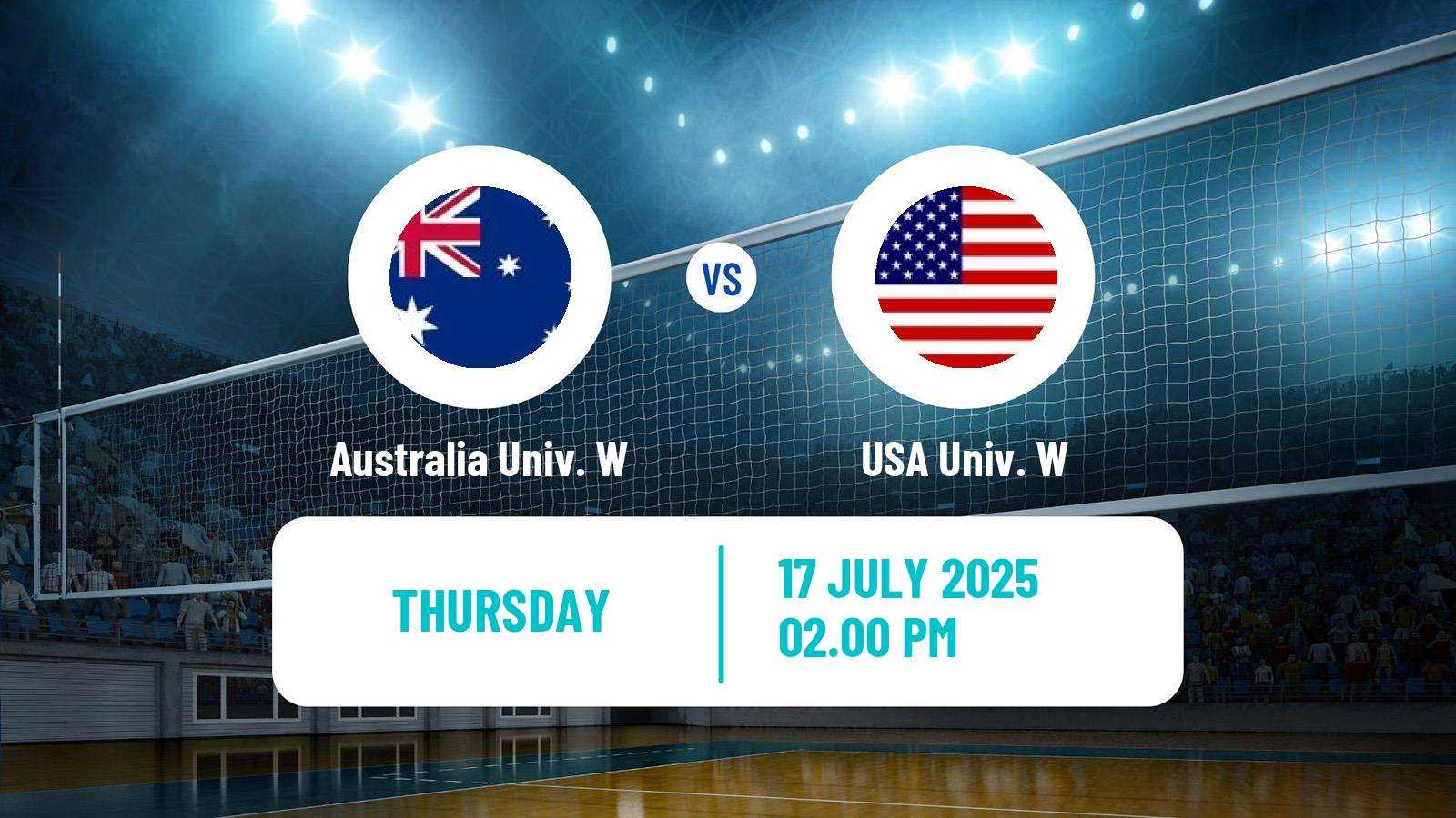 Volleyball Universiade Volleyball Women Australia Univ. W - USA Univ. W