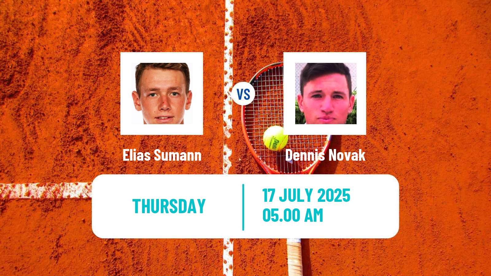 Tennis ITF M25 Kramsach Men Elias Sumann - Dennis Novak