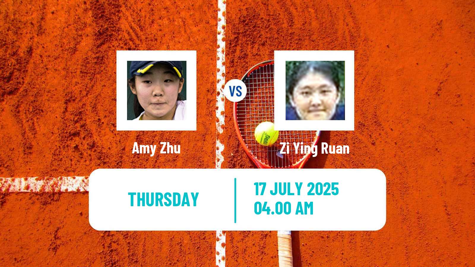 Tennis ITF W15 Luan Women Amy Zhu - Zi Ying Ruan