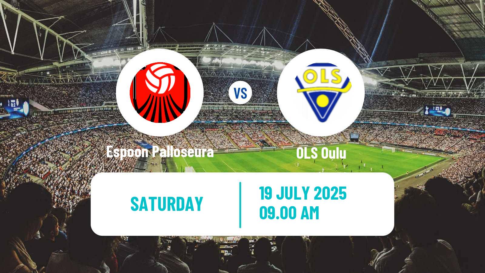Soccer Finnish Ykkonen Espoon Palloseura - OLS