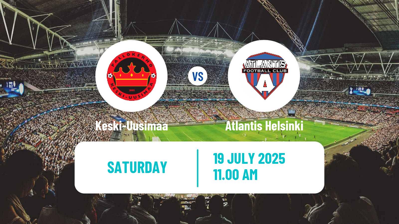 Soccer Finnish Ykkonen Keski-Uusimaa - Atlantis Helsinki