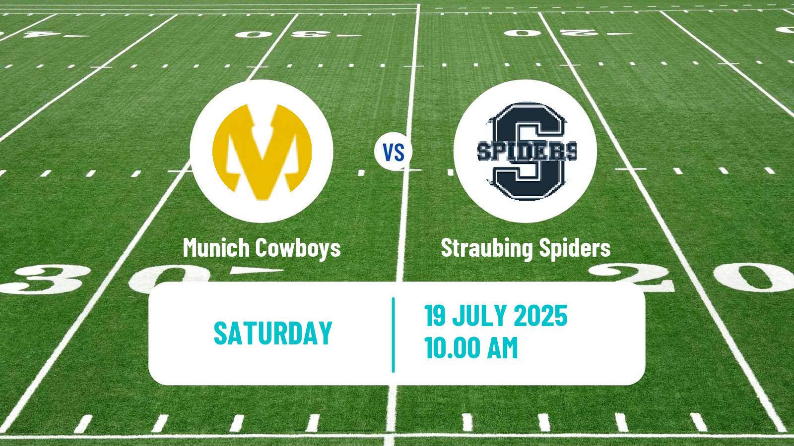 American football German GFL Munich Cowboys - Straubing Spiders