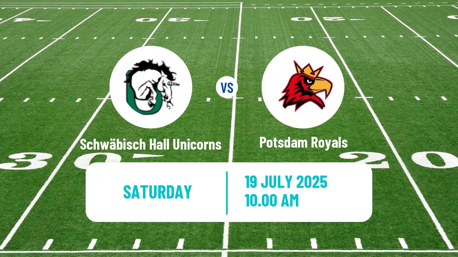 American football German GFL Schwäbisch Hall Unicorns - Potsdam Royals