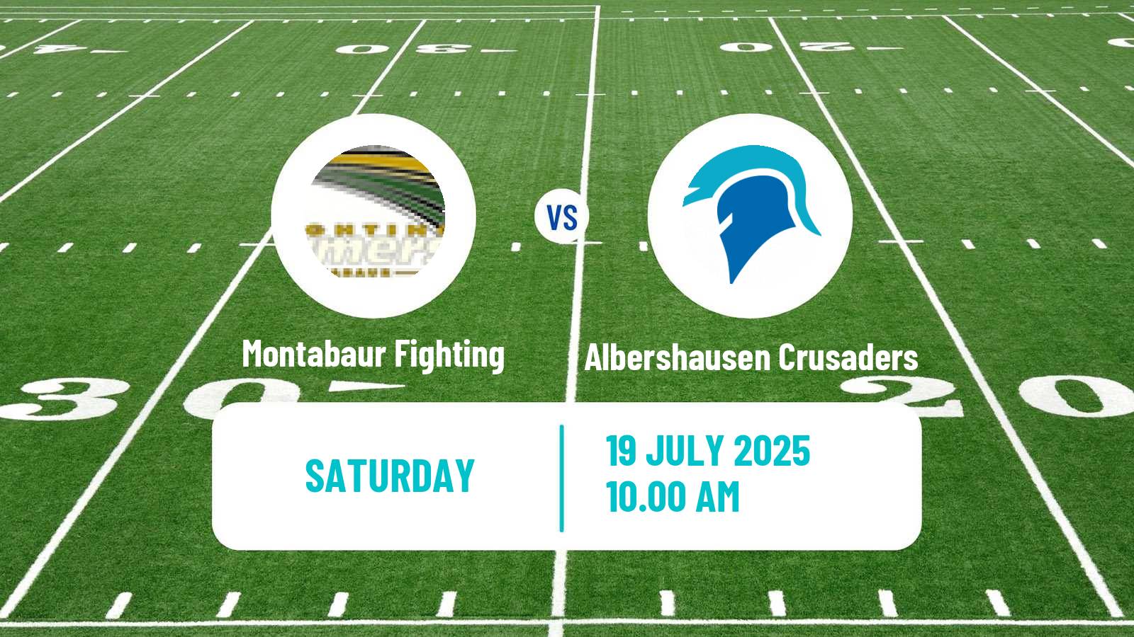 American football German GFL 2 Montabaur Fighting - Albershausen Crusaders