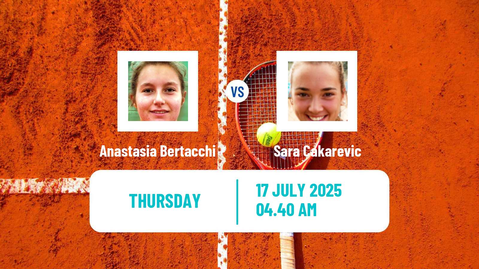 Tennis ITF W35 Torino Women Anastasia Bertacchi - Sara Cakarevic