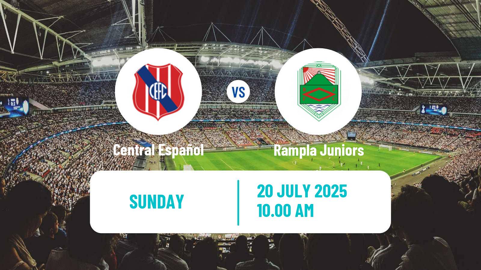 Soccer Uruguayan Segunda Division Central Español - Rampla Juniors