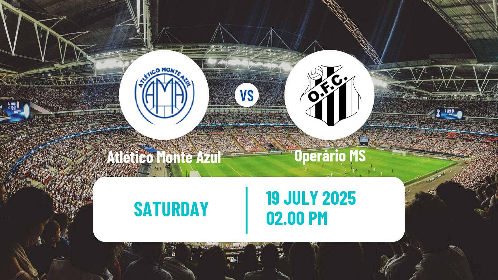 Soccer Brazilian Serie D Atlético Monte Azul - Operário MS