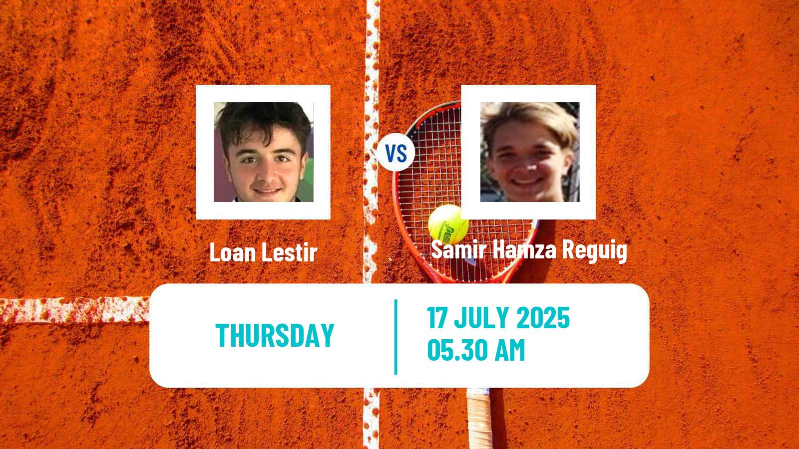 Tennis ITF M15 Monastir 28 Men Loan Lestir - Samir Hamza Reguig