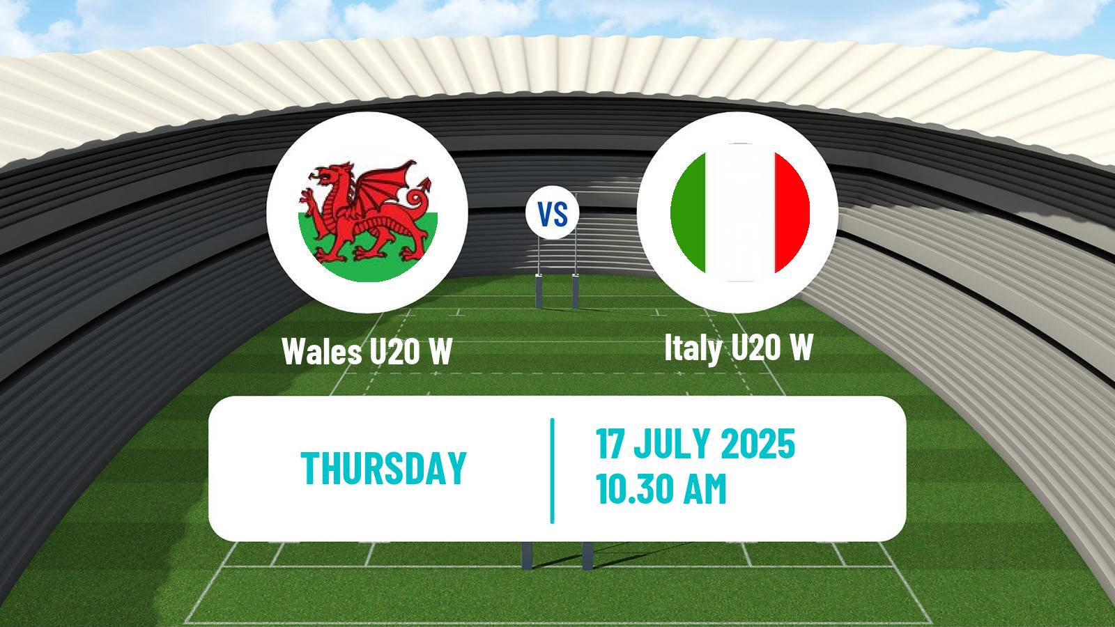 Rugby union Six Nations Summer Series U20 Rugby Women Wales U20 W - Italy U20 W