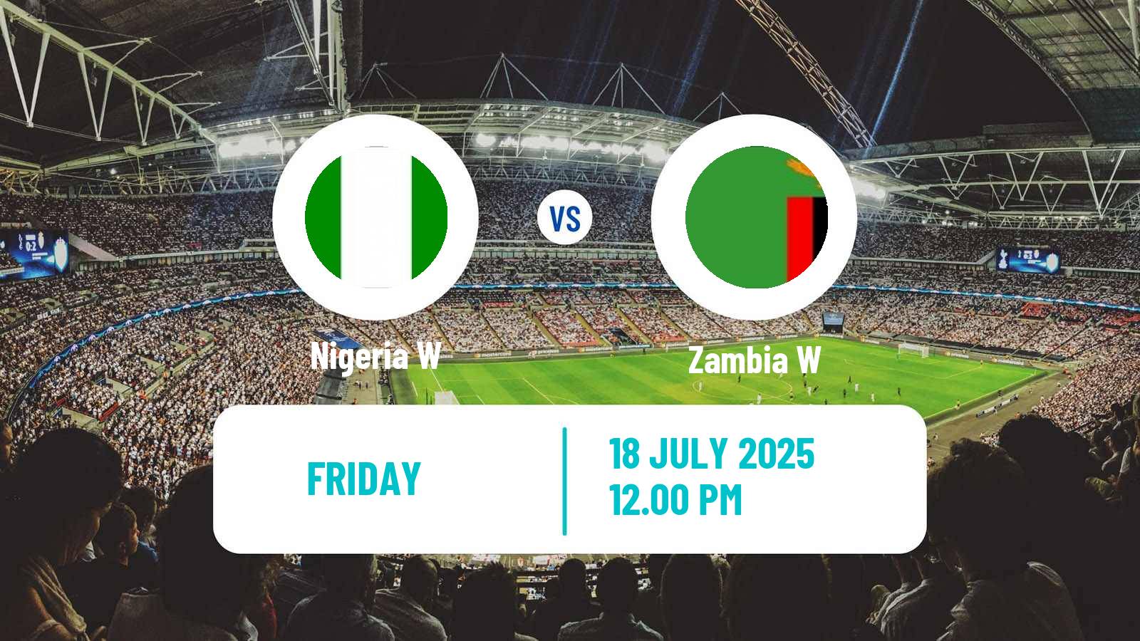 Soccer Africa Cup of Nations Women Nigeria W - Zambia W