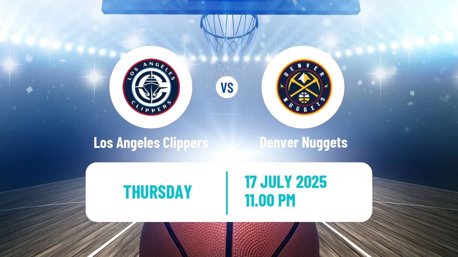 Basketball NBA Las Vegas Summer League Los Angeles Clippers - Denver Nuggets