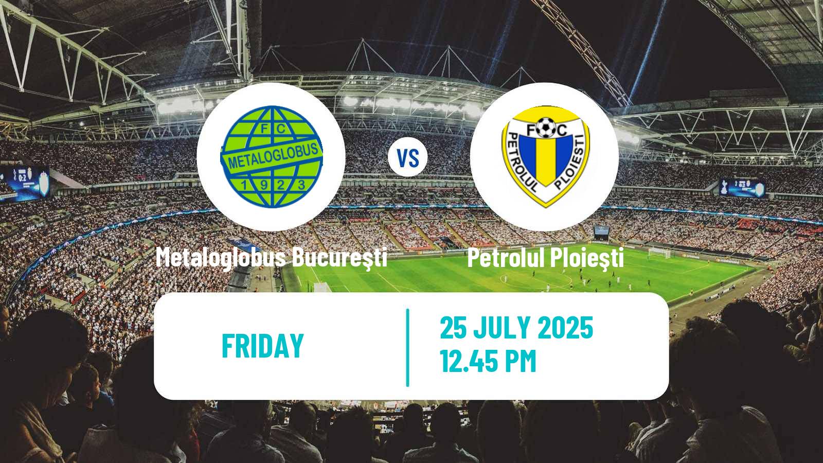 Soccer Romanian Liga 1 Metaloglobus Bucureşti - Petrolul Ploieşti