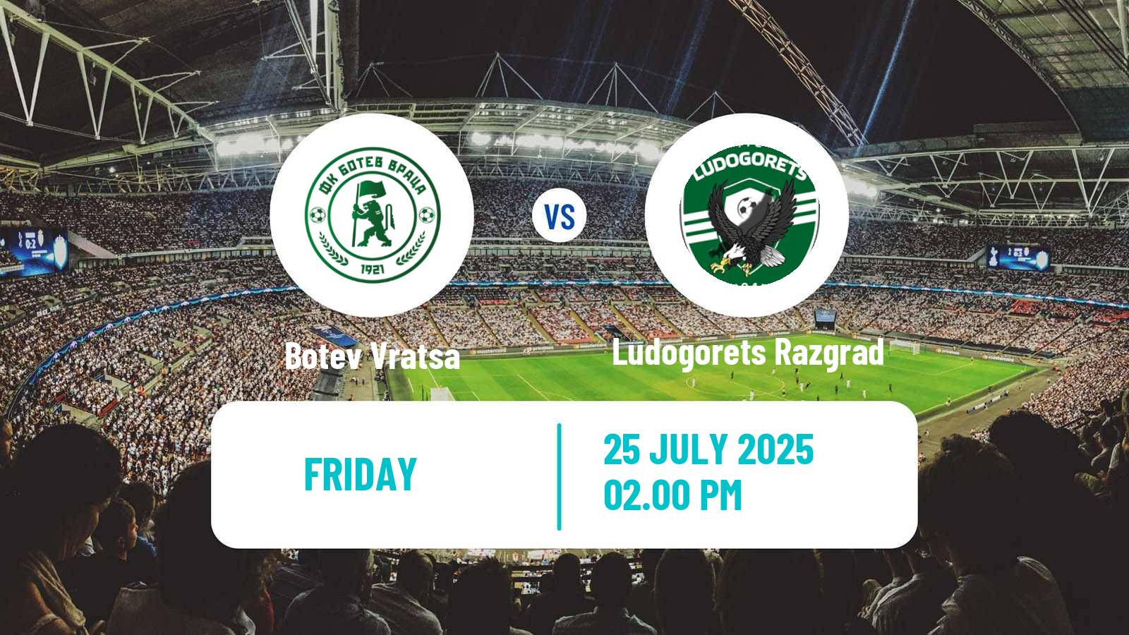 Soccer Bulgarian Parva Liga Botev Vratsa - Ludogorets Razgrad