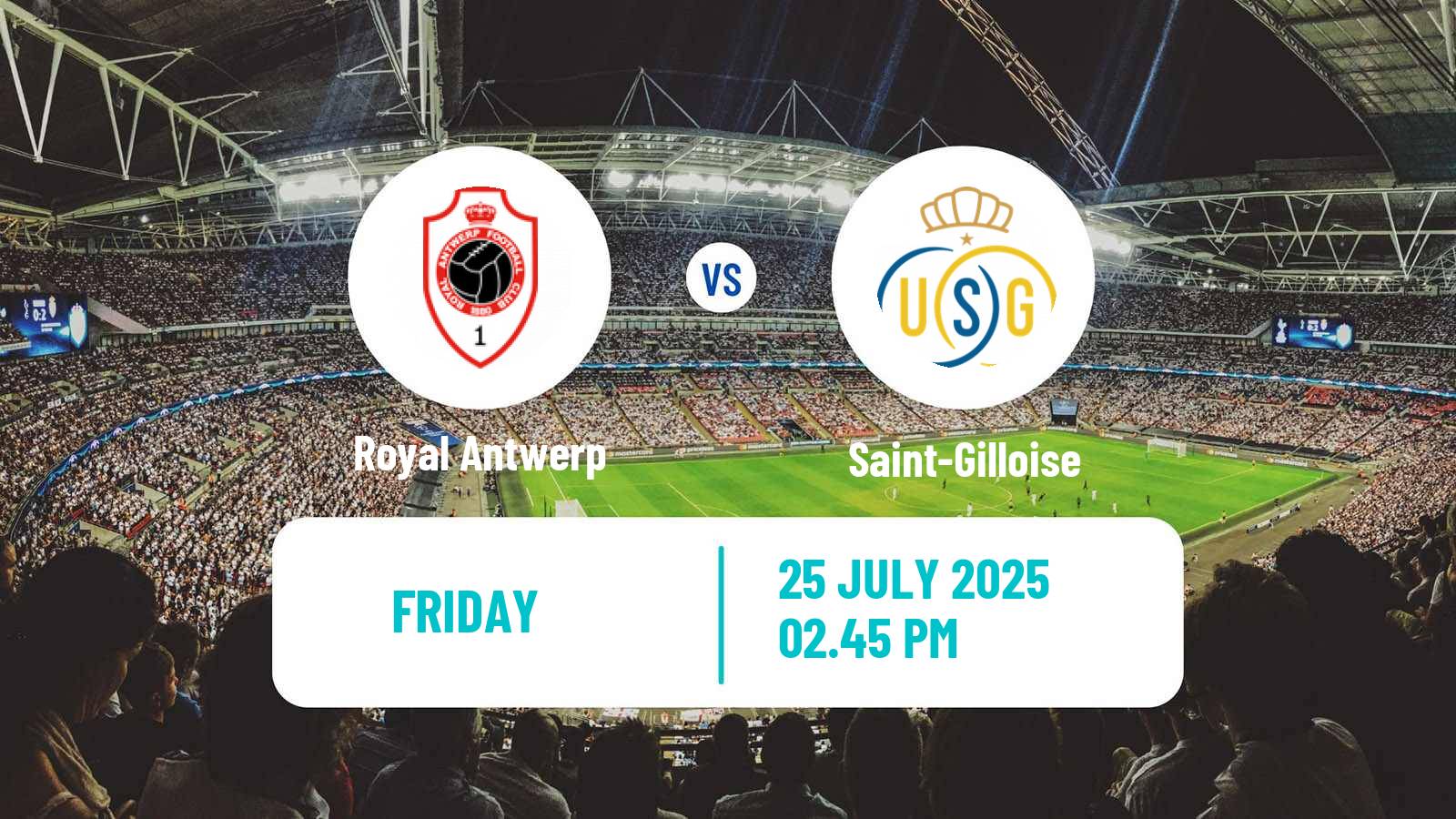 Soccer Belgian Jupiler Pro League Royal Antwerp - Saint-Gilloise