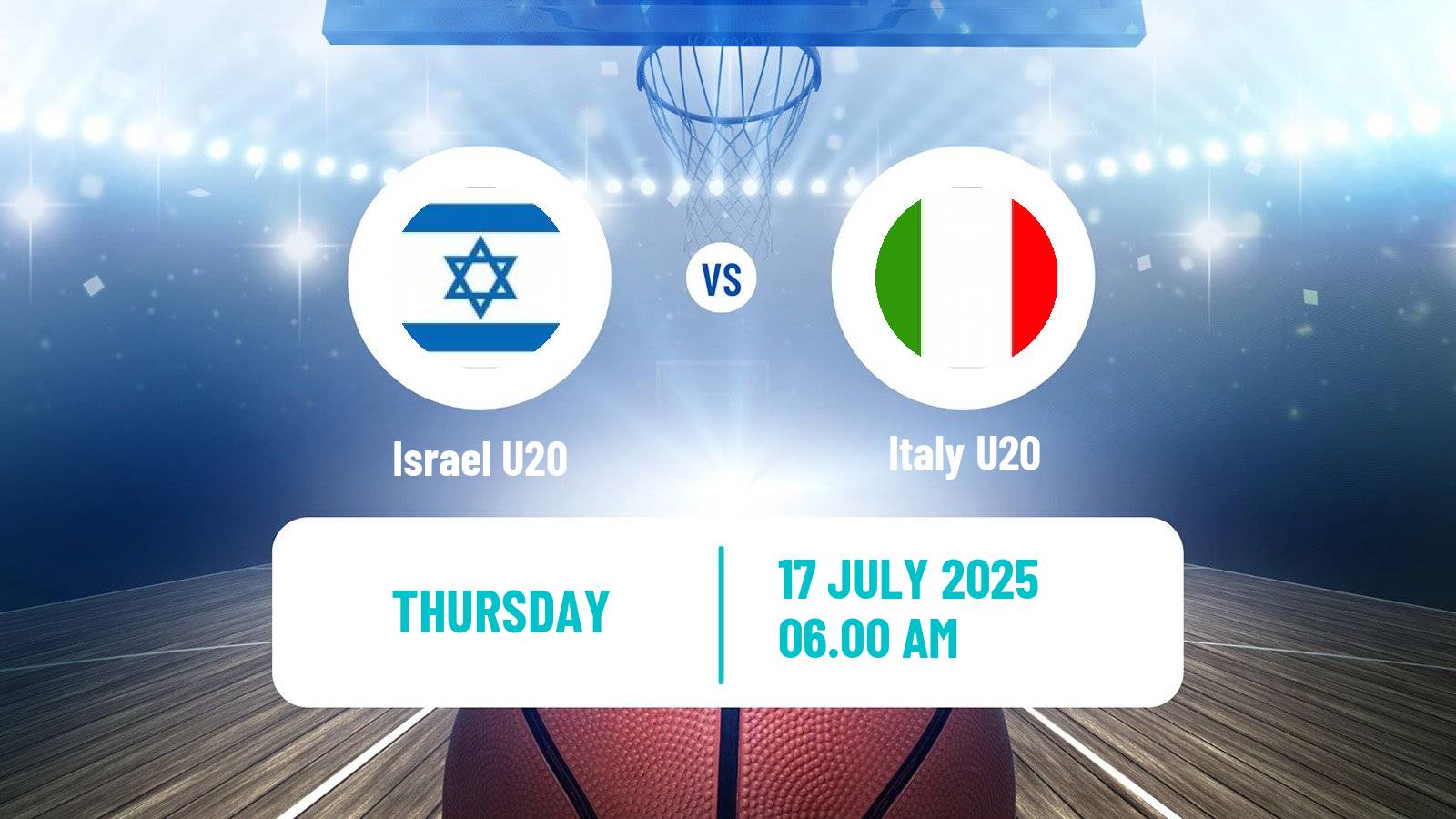 Basketball EuroBasket U20 Israel U20 - Italy U20
