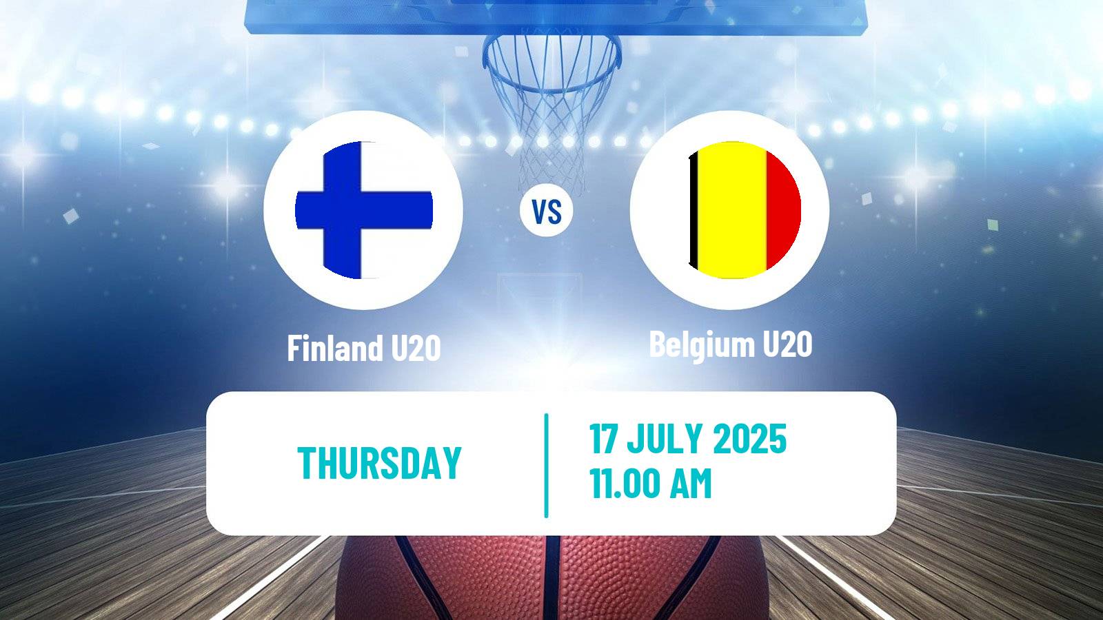 Basketball EuroBasket U20 Finland U20 - Belgium U20