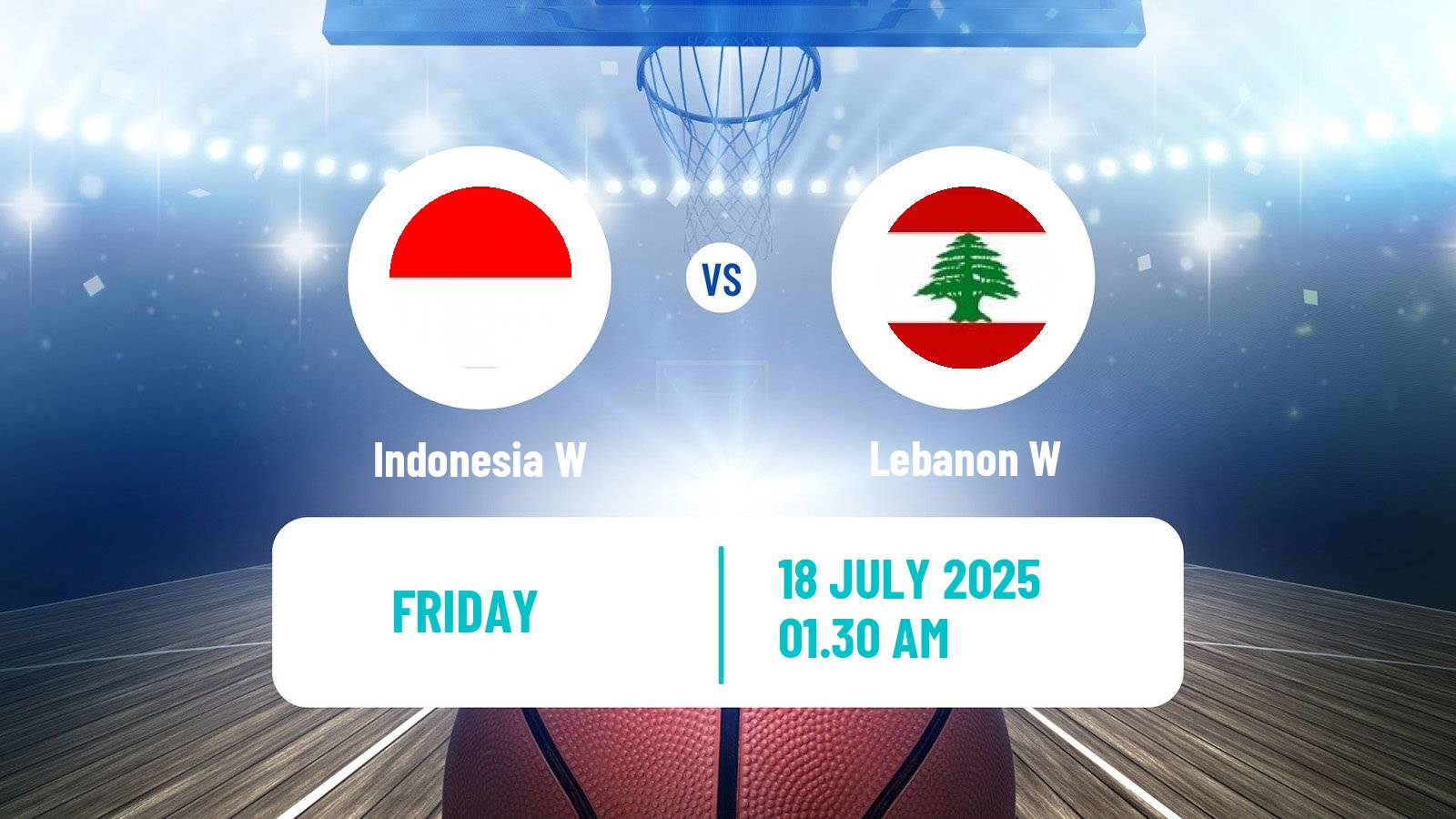 Basketball Asia Cup Basketball Women Indonesia W - Lebanon W