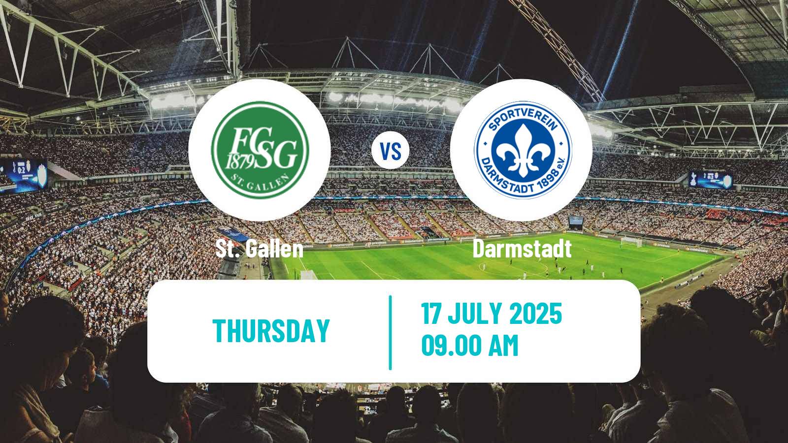Soccer Club Friendly St. Gallen - Darmstadt