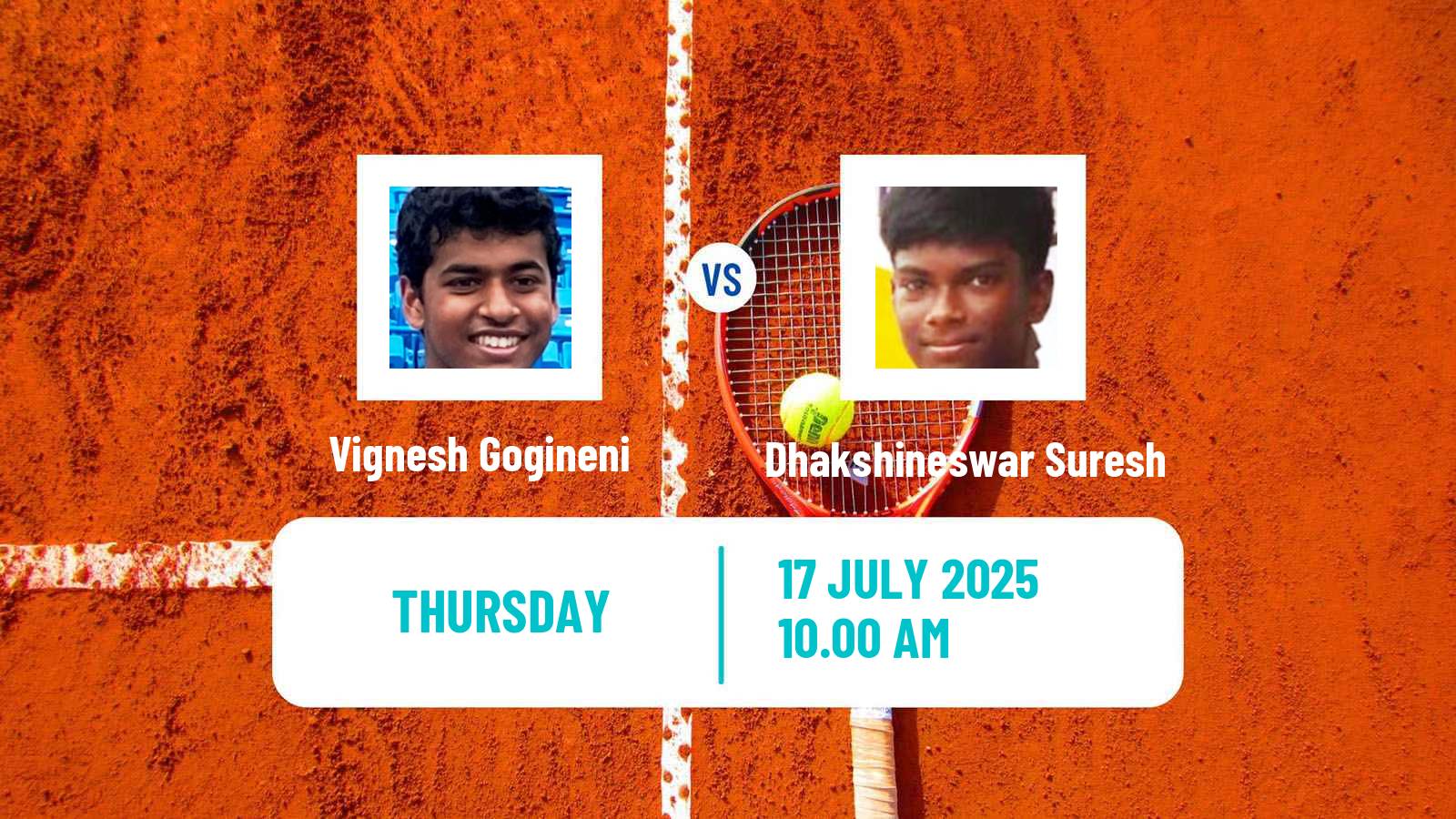 Tennis ITF M25 Louisville Ky Men Vignesh Gogineni - Dhakshineswar Suresh