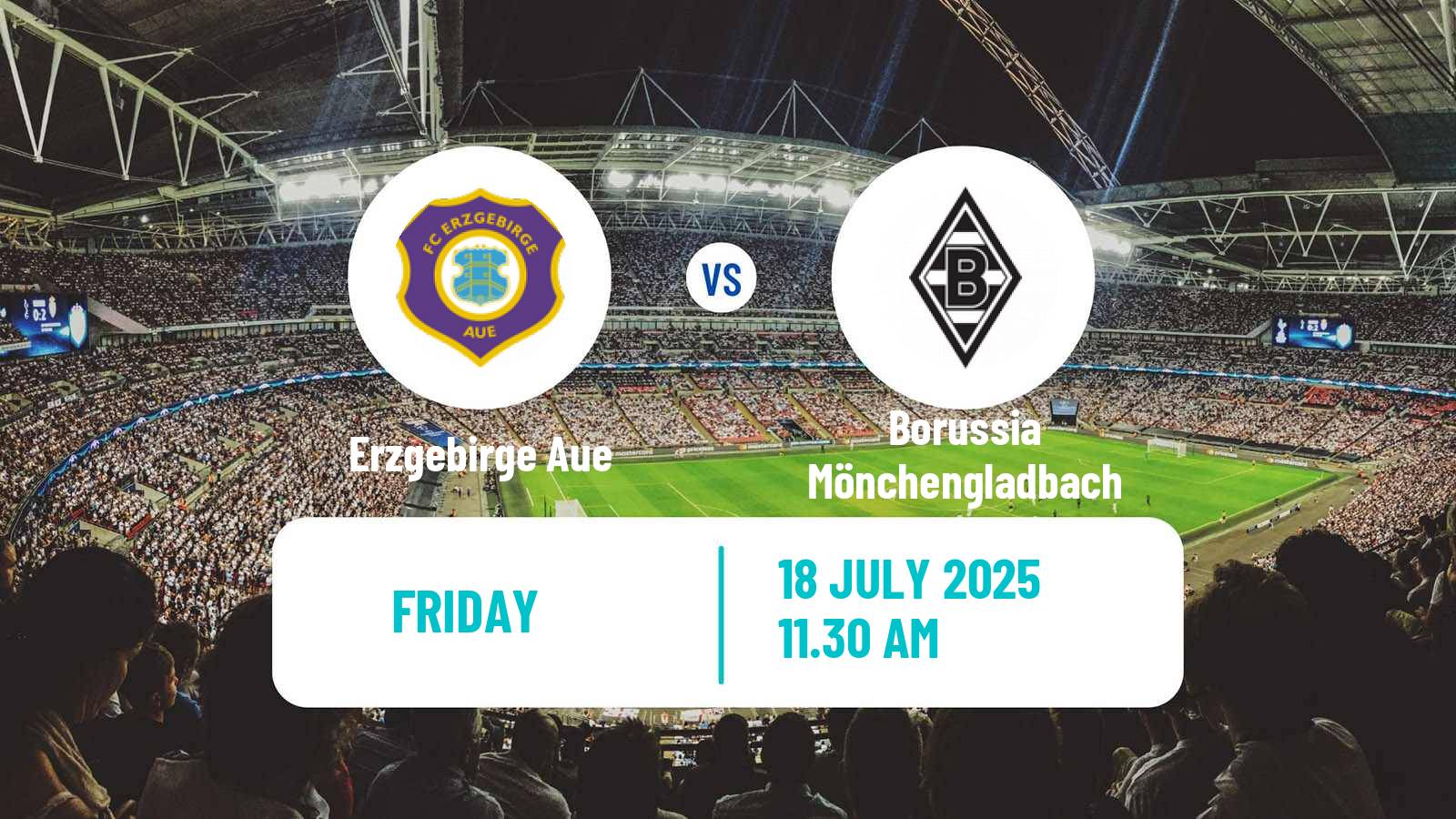 Soccer Club Friendly Erzgebirge Aue - Borussia Mönchengladbach