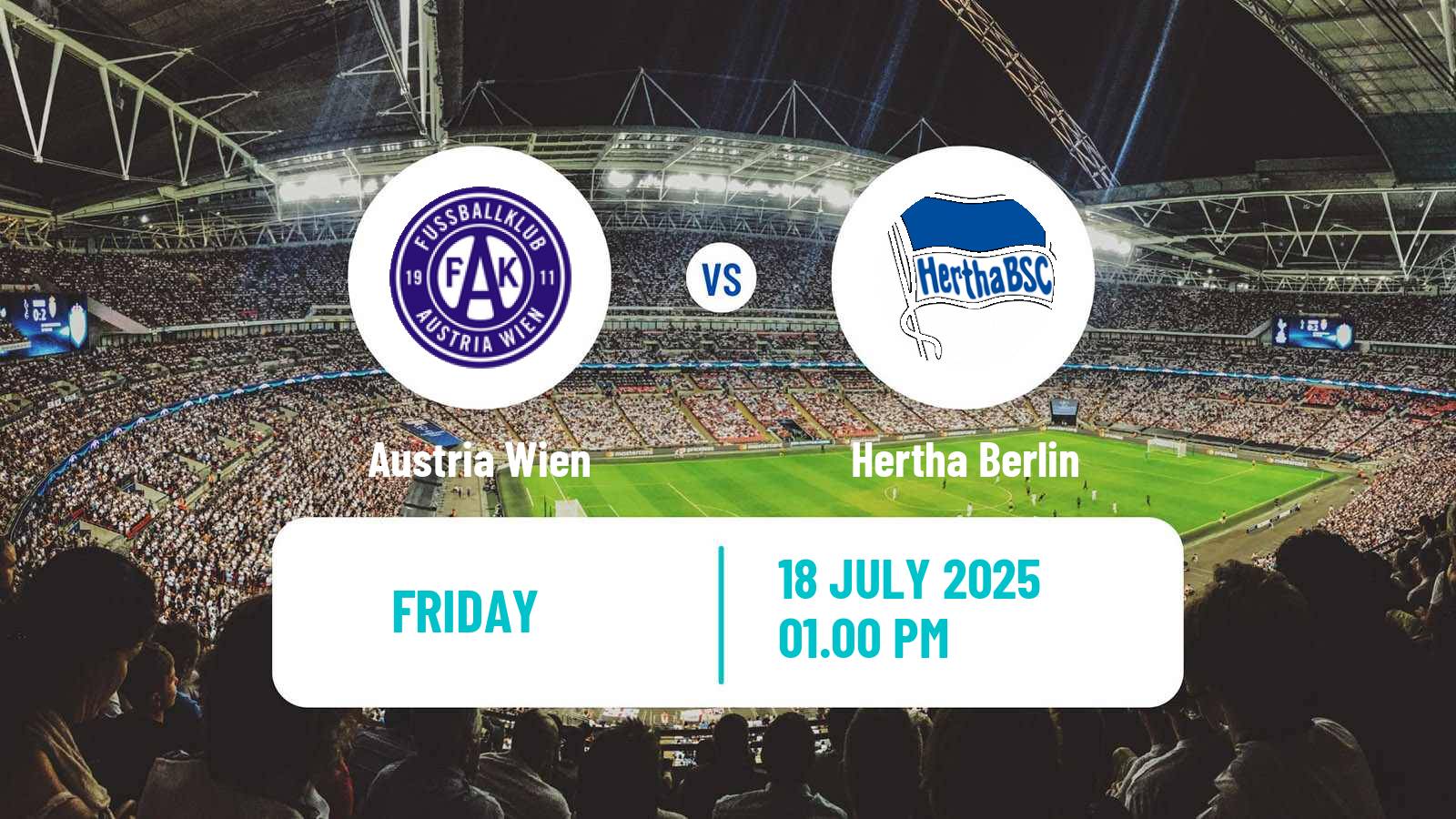 Soccer Club Friendly Austria Wien - Hertha Berlin