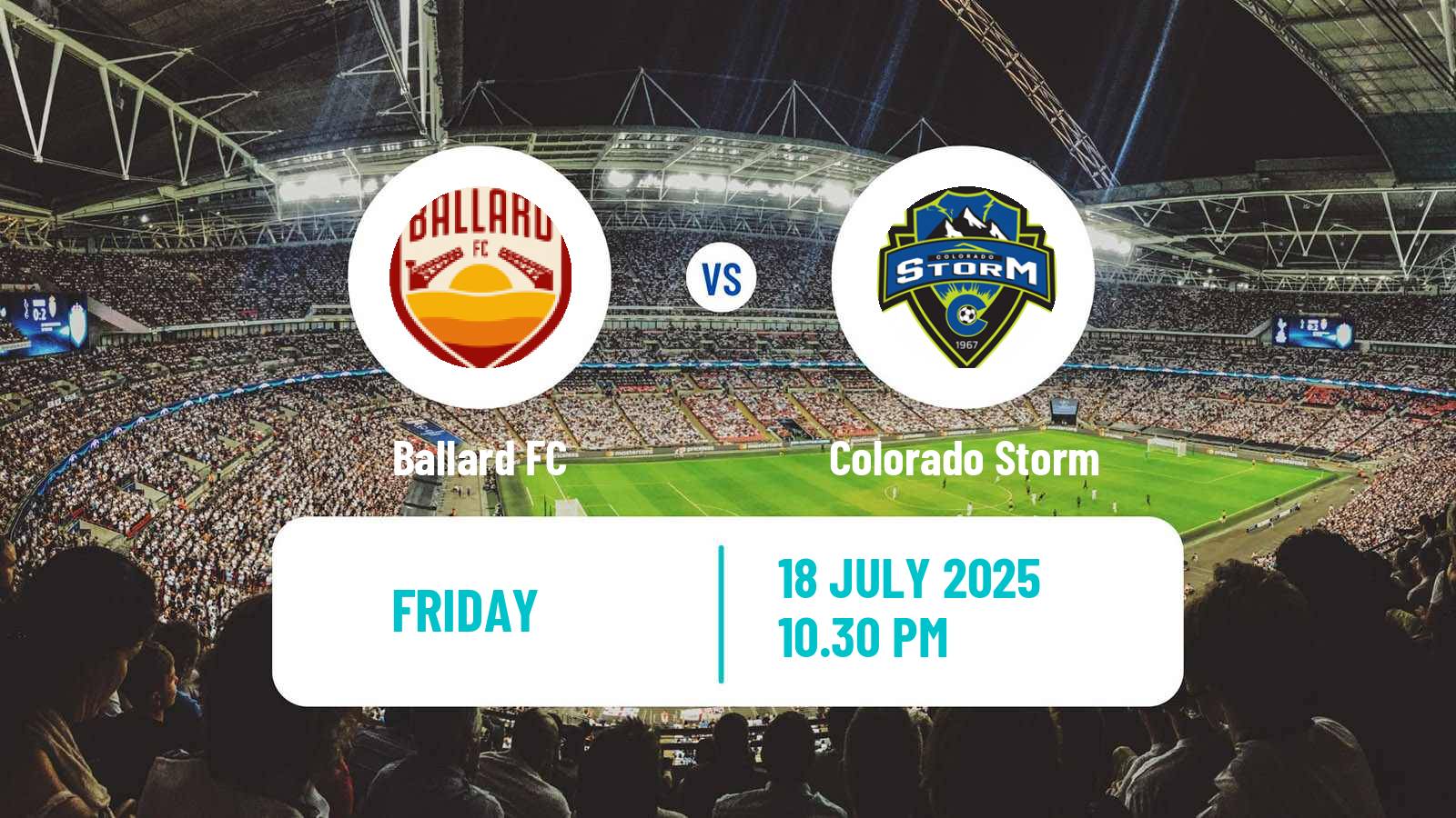 Soccer USL League Two Ballard - Colorado Storm