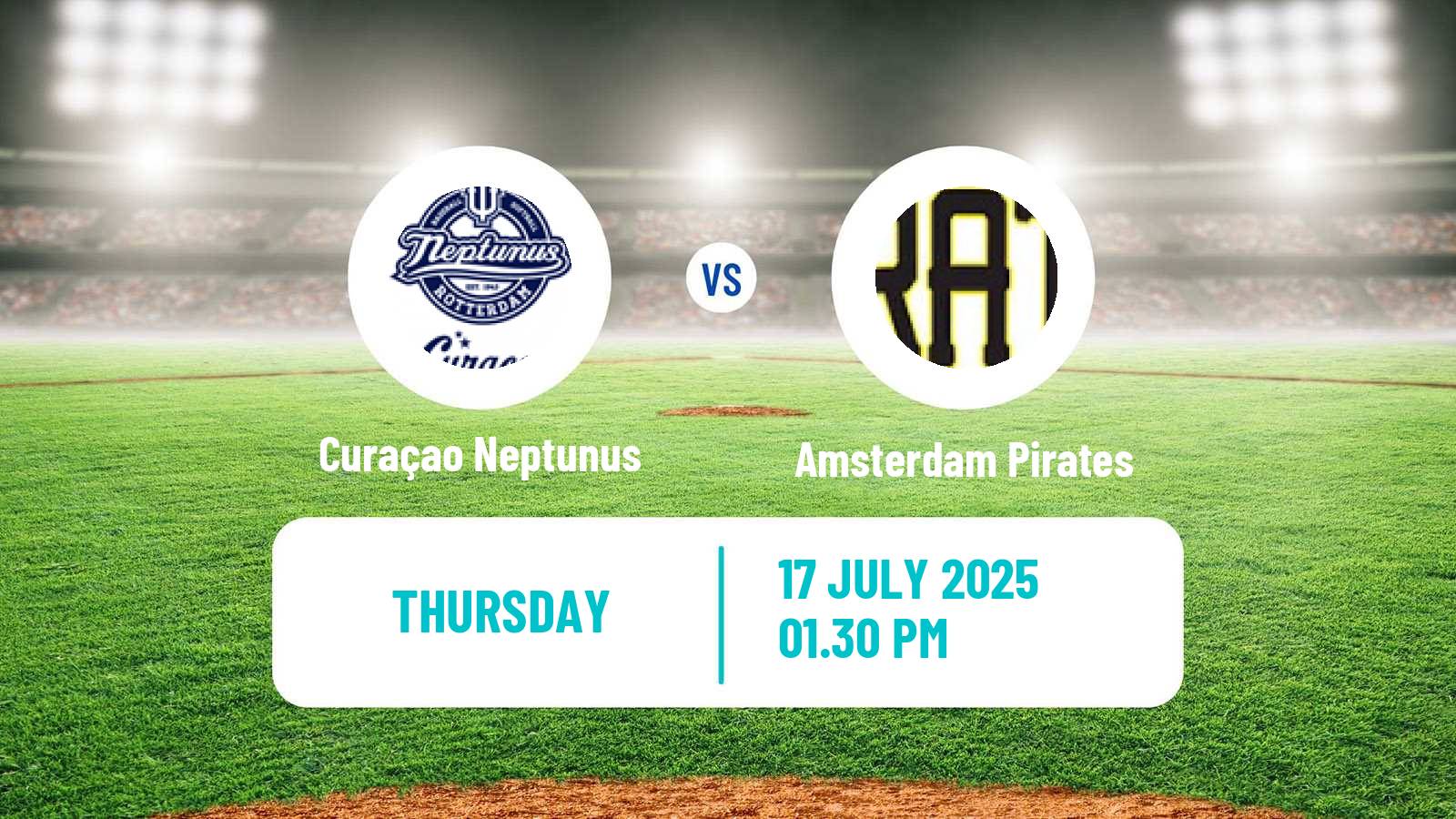Baseball Dutch Hoofdklasse Baseball Curaçao Neptunus - Amsterdam Pirates
