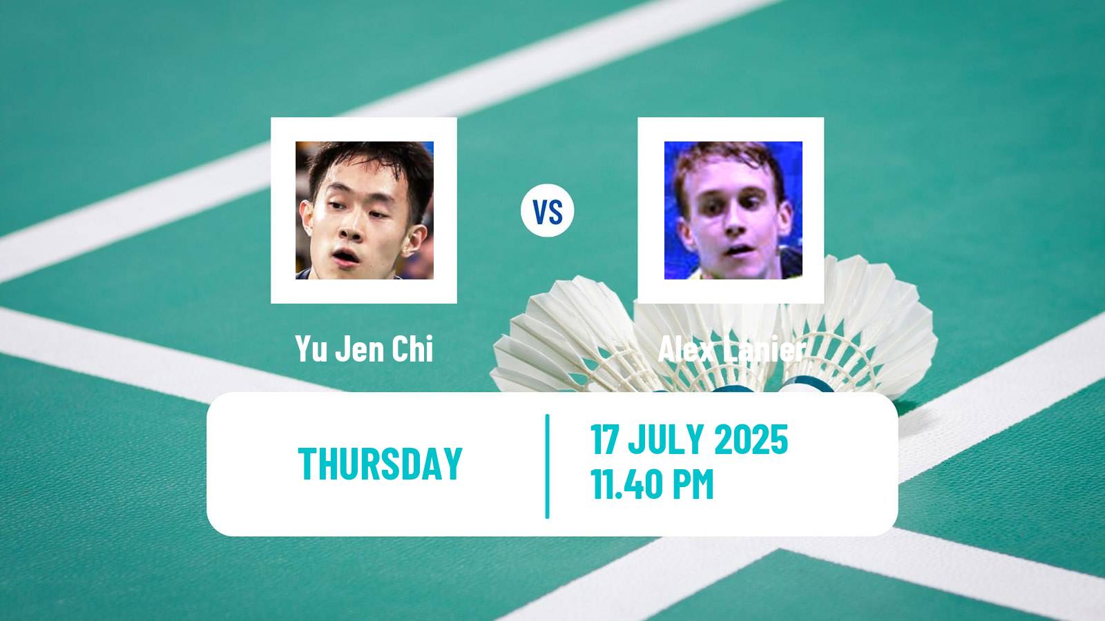 Badminton BWF World Tour Japan Open Men Yu Jen Chi - Alex Lanier