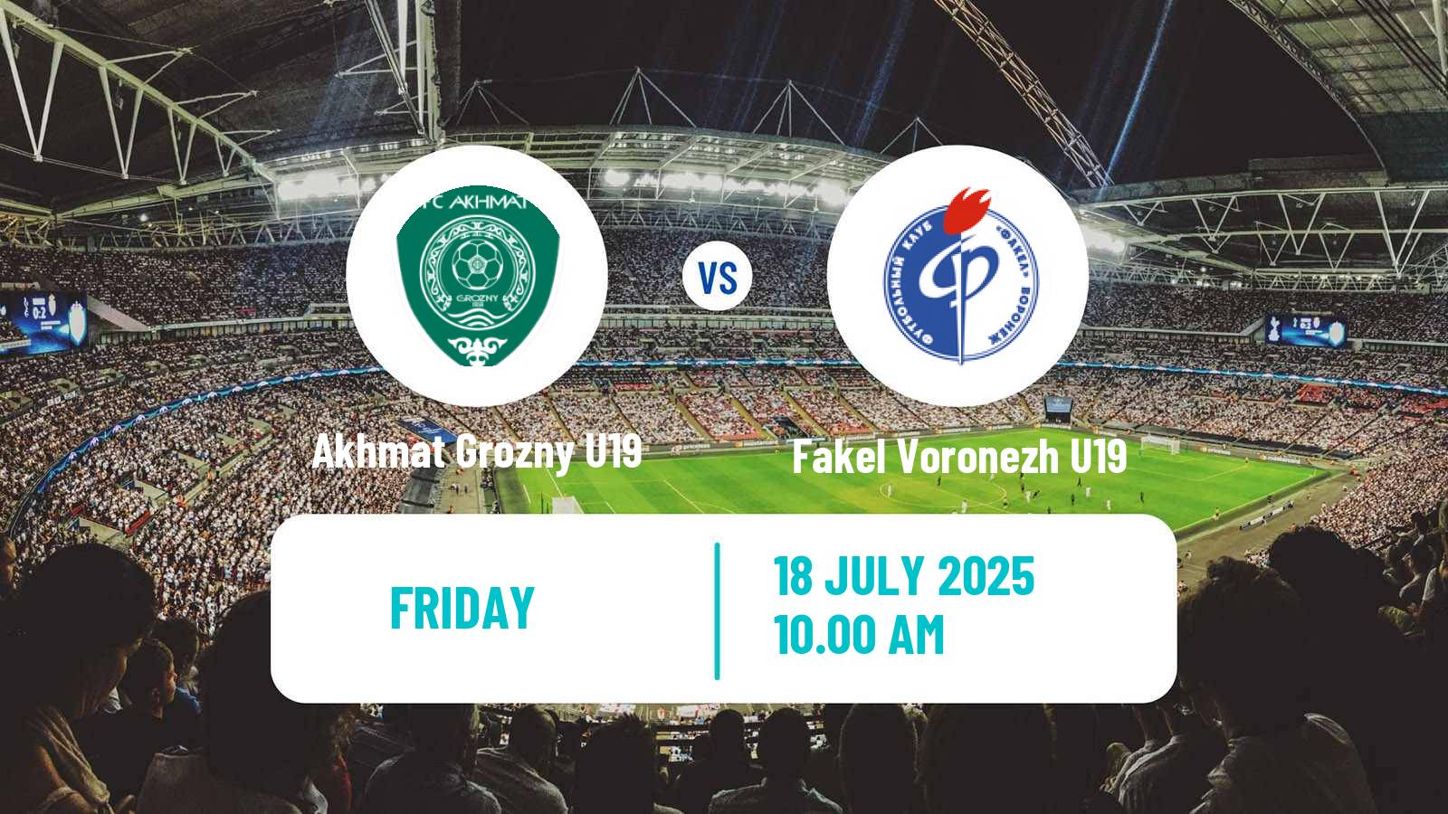 Soccer Russian Youth League Akhmat Grozny U19 - Fakel Voronezh U19