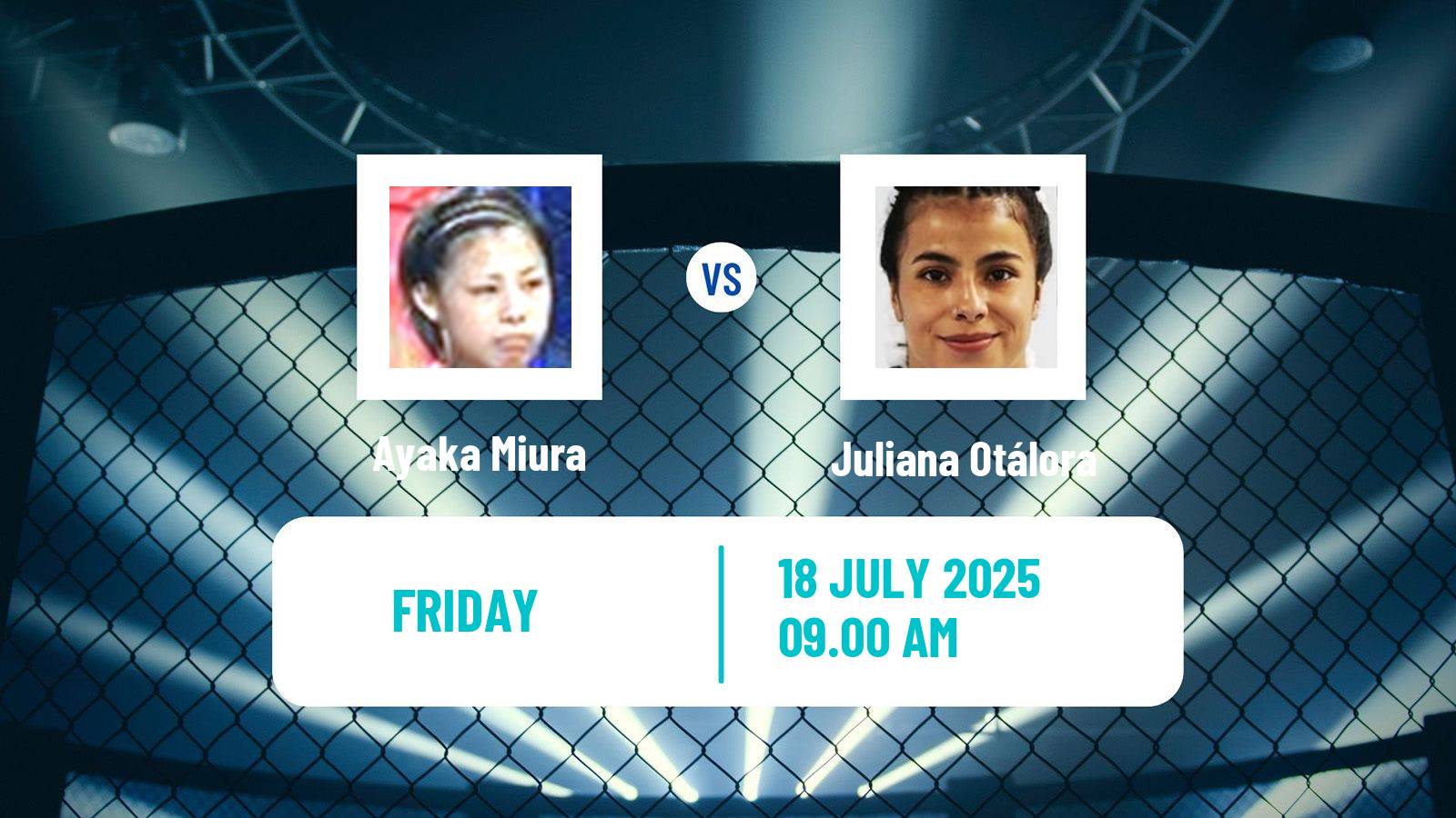 MMA Atomweight One Championship Women Ayaka Miura - Juliana Otálora