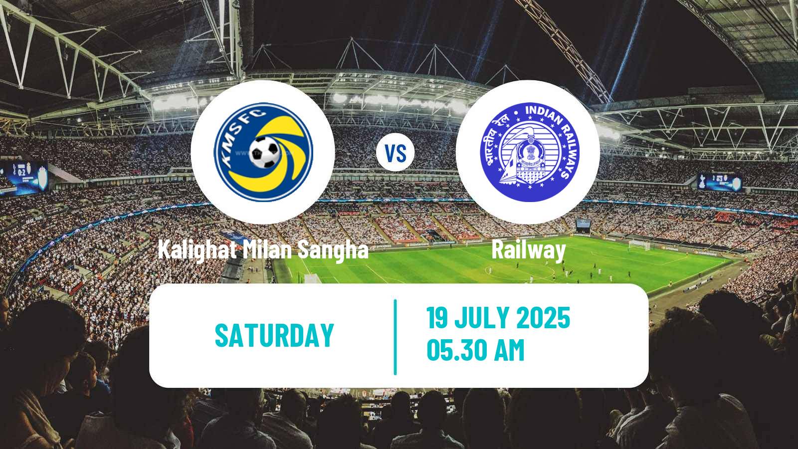 Soccer Calcutta Premier Division Kalighat Milan Sangha - Railway