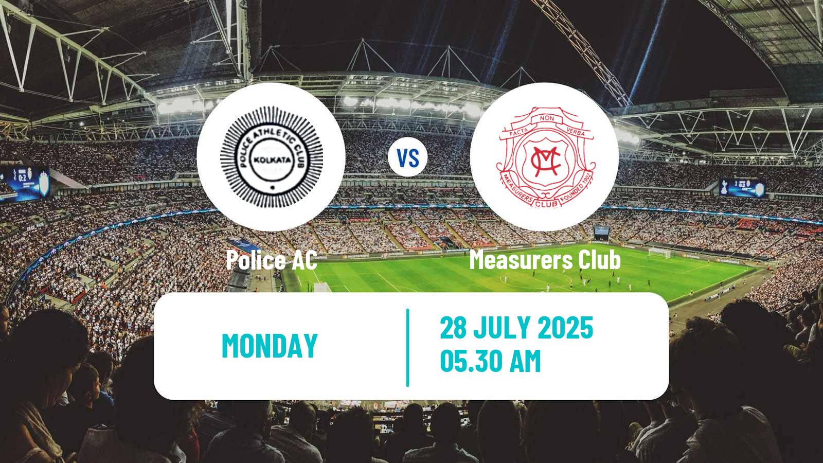 Soccer Calcutta Premier Division Police AC - Measurers Club