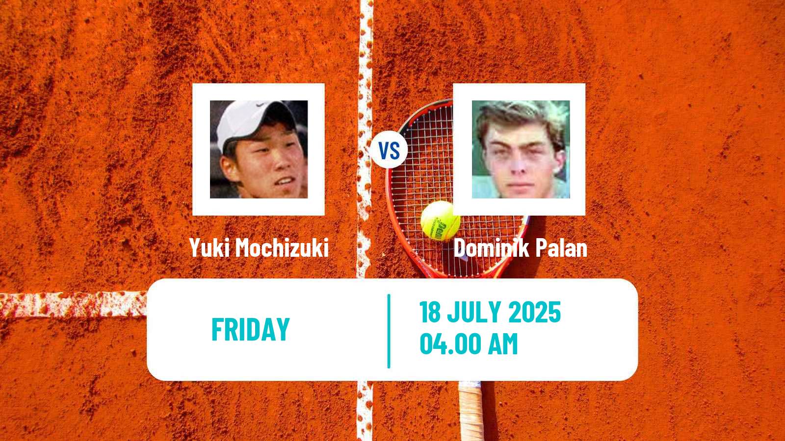 Tennis ITF M15 Nakhon Pathom Men Yuki Mochizuki - Dominik Palan