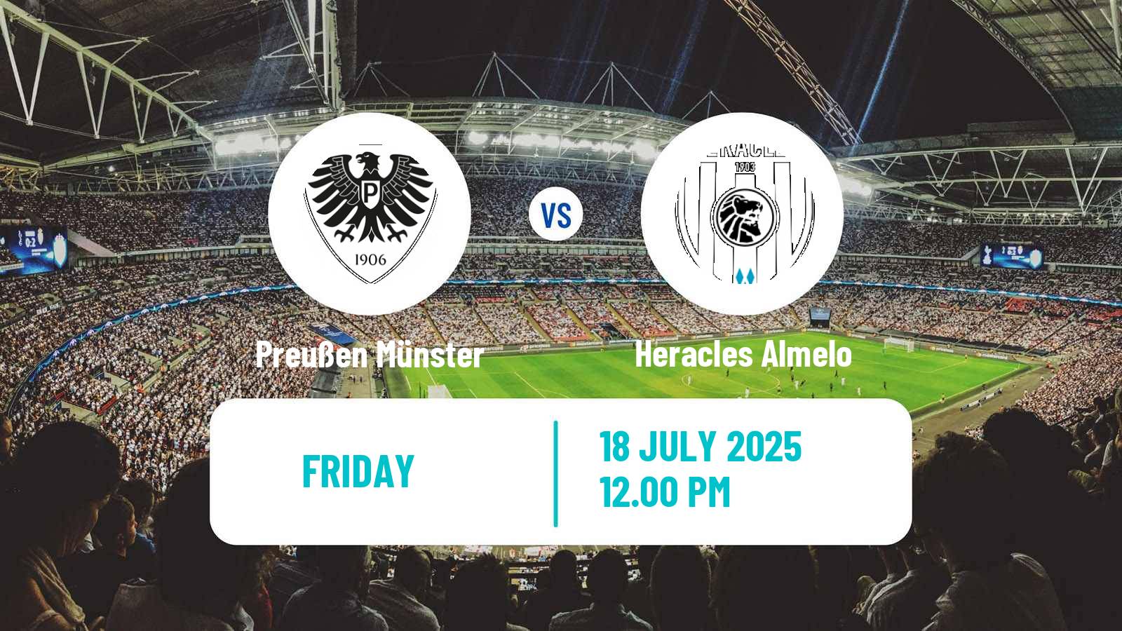 Soccer Club Friendly Preußen Münster - Heracles Almelo