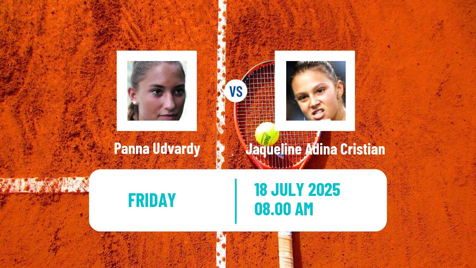 Tennis WTA Iasi Panna Udvardy - Jaqueline Adina Cristian