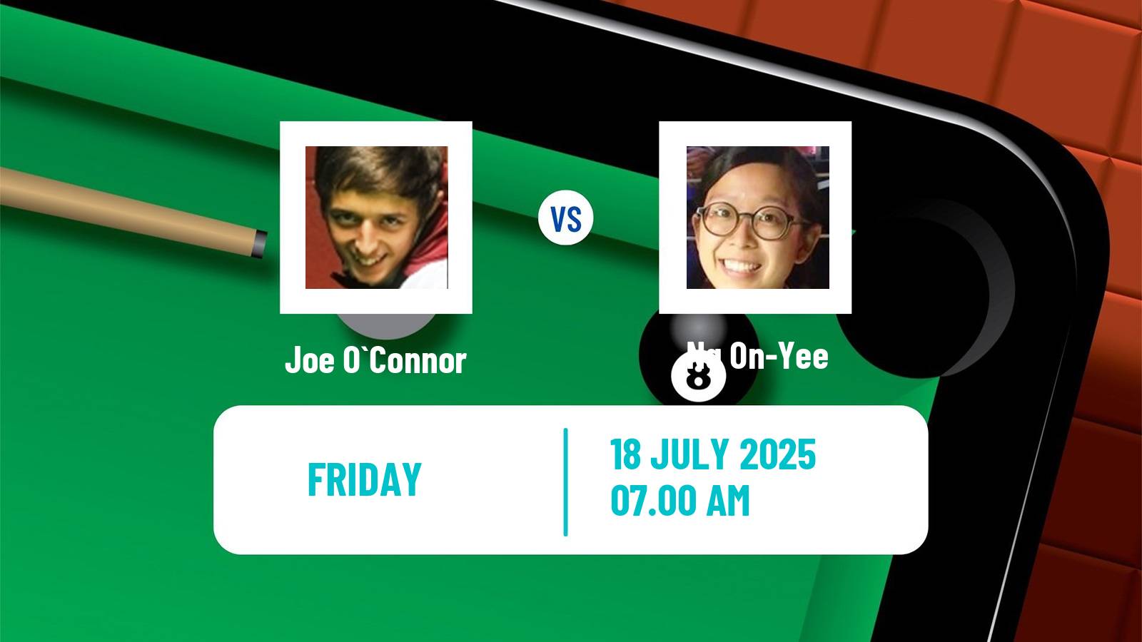 Snooker Championship League Joe O`Connor - Ng On-Yee