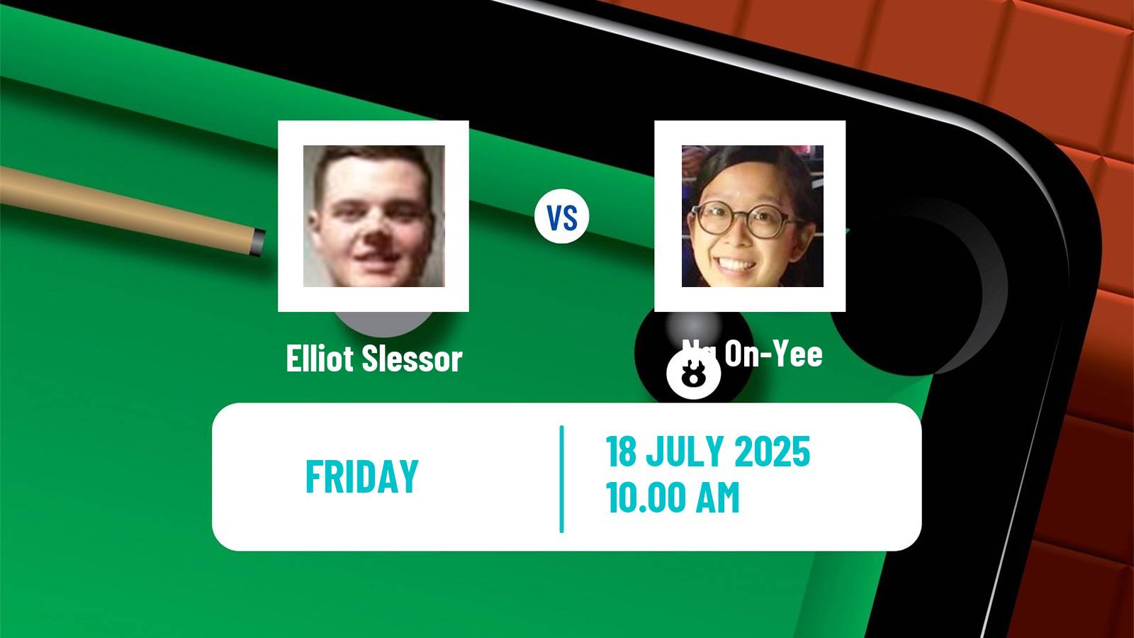 Snooker Championship League Elliot Slessor - Ng On-Yee