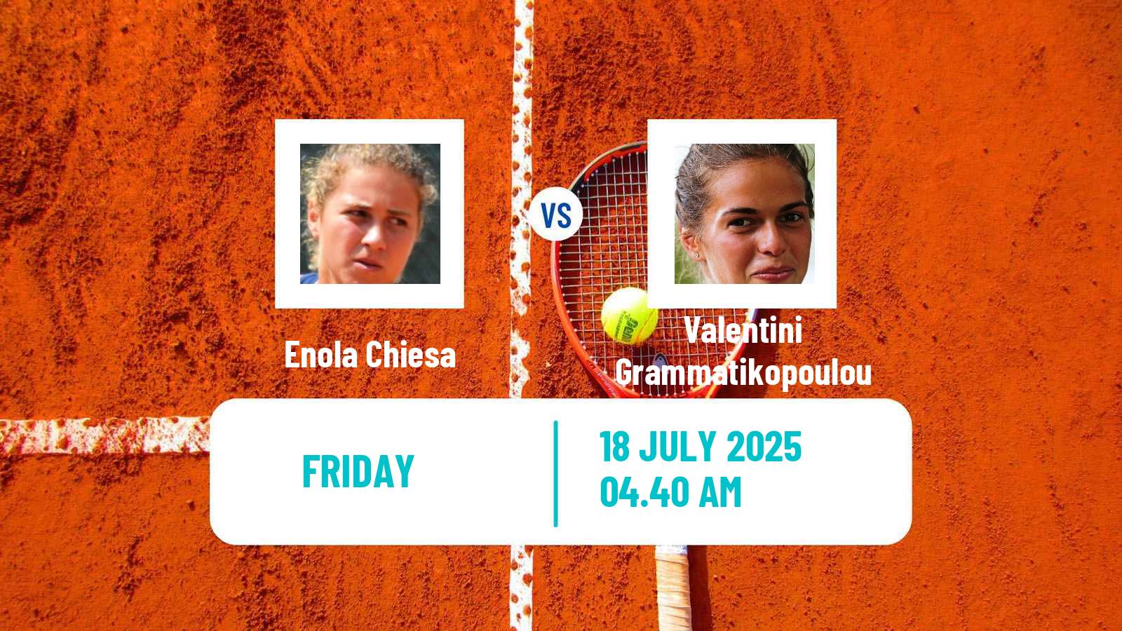 Tennis ITF W35 Torino Women Enola Chiesa - Valentini Grammatikopoulou