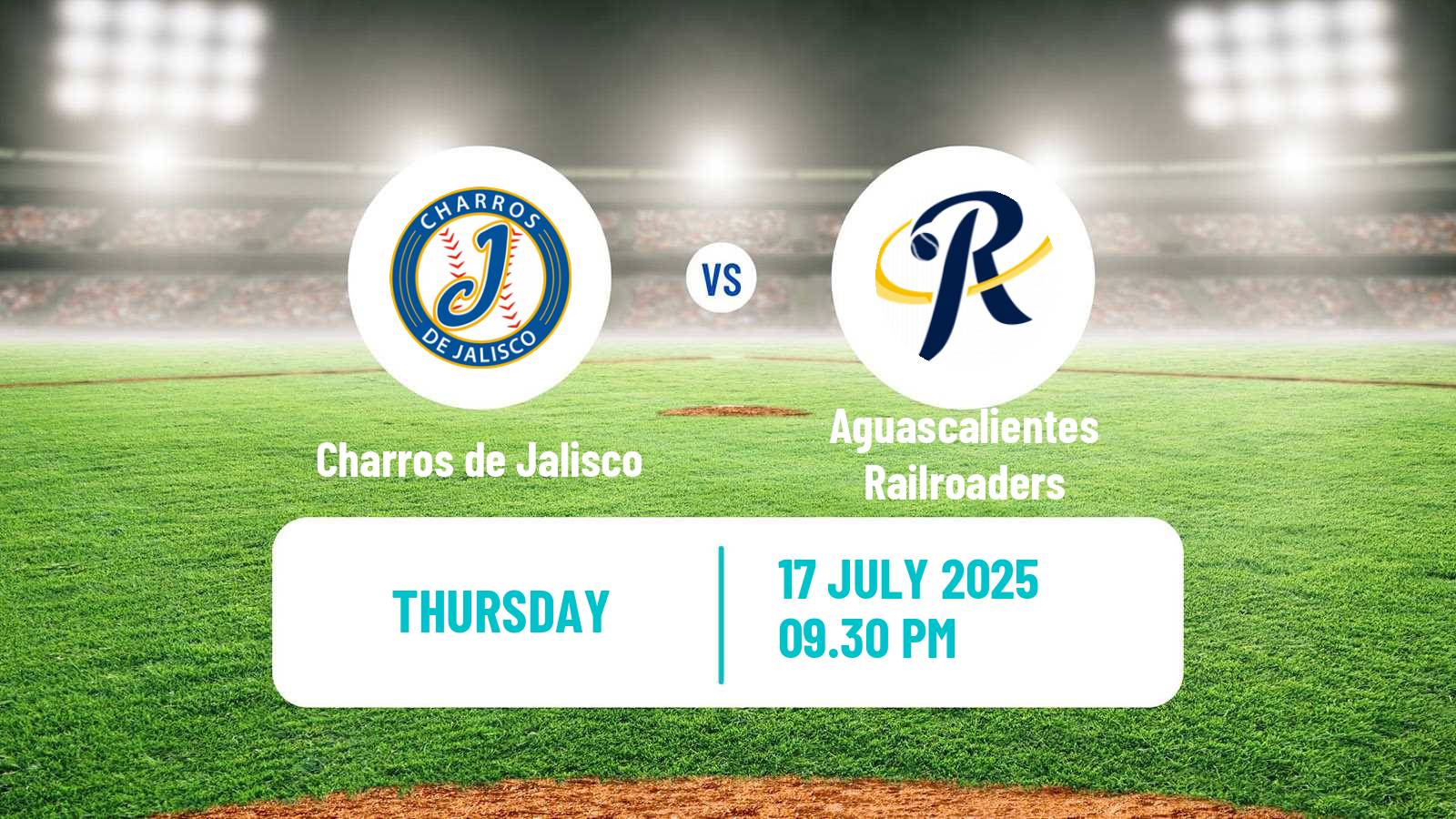 Baseball LMB Charros de Jalisco - Aguascalientes Railroaders